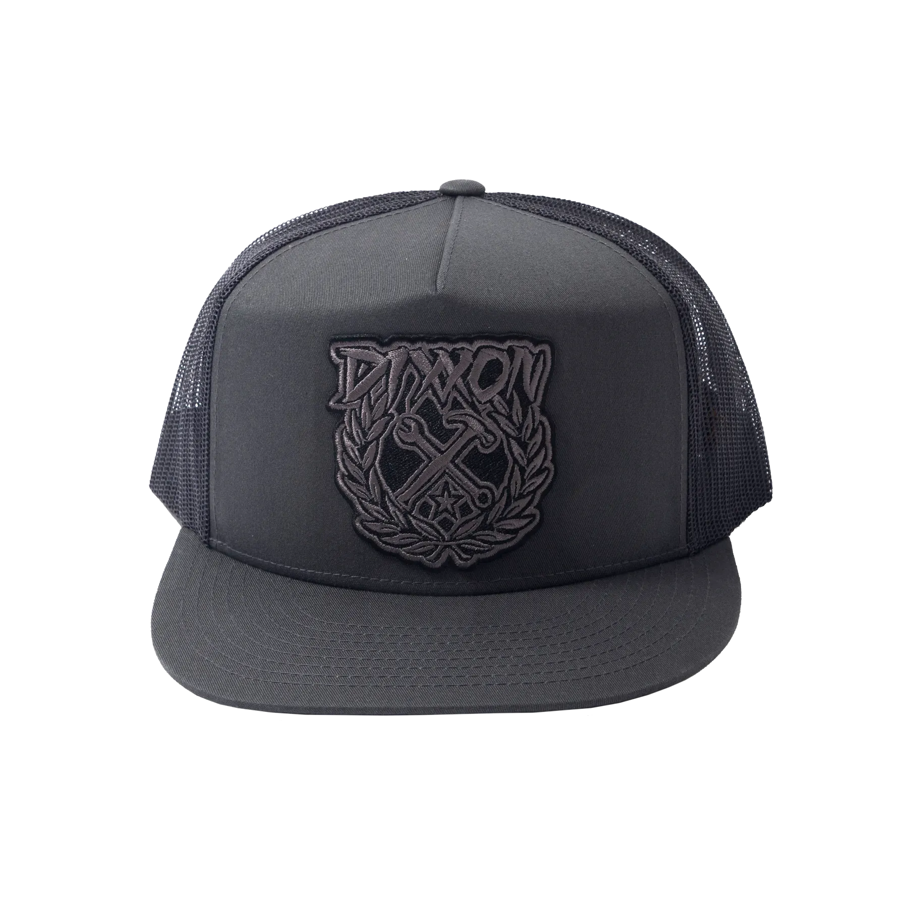 Party Crest Flat Bill Trucker Snapback