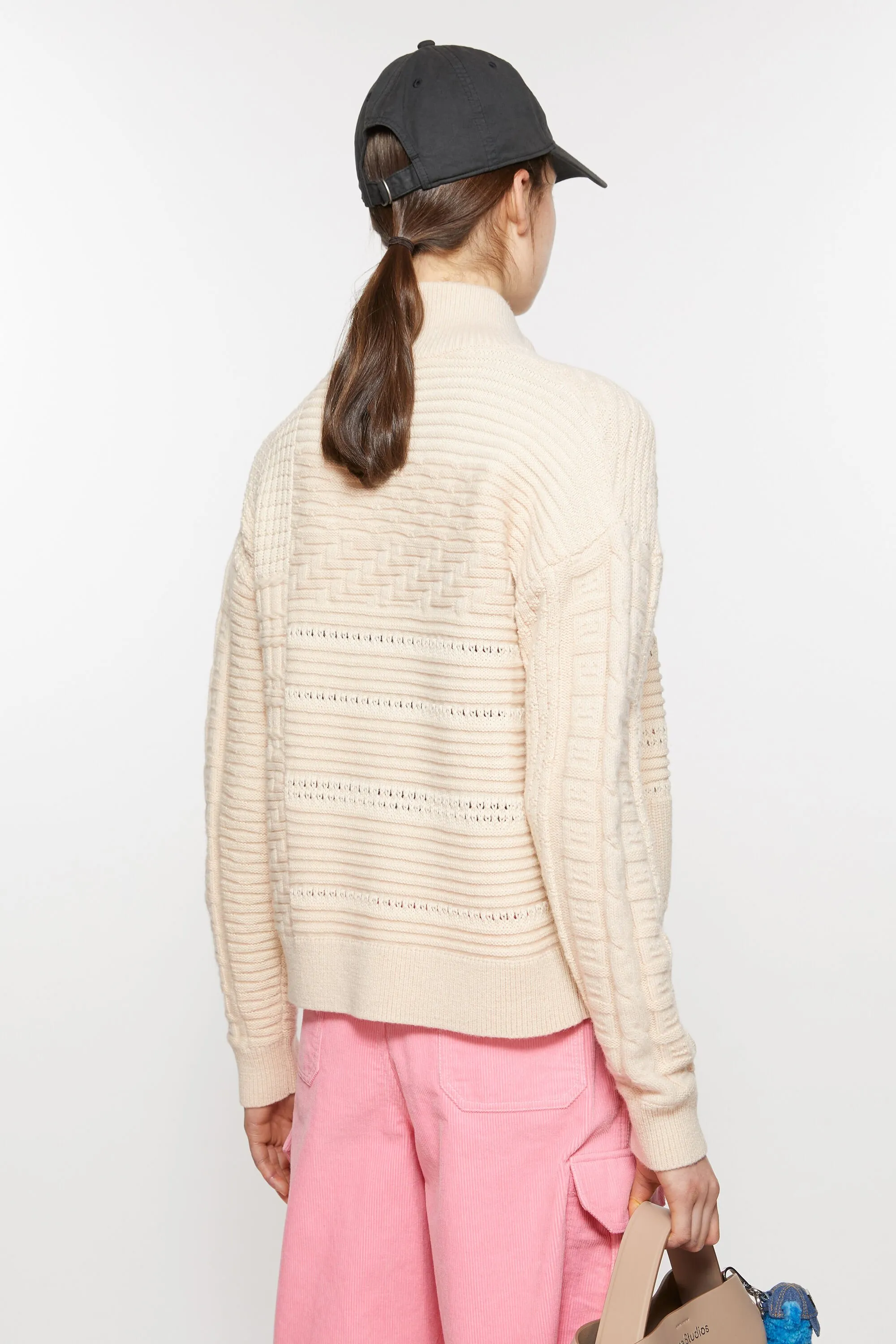 Patchwork knit cardiganUnisex 