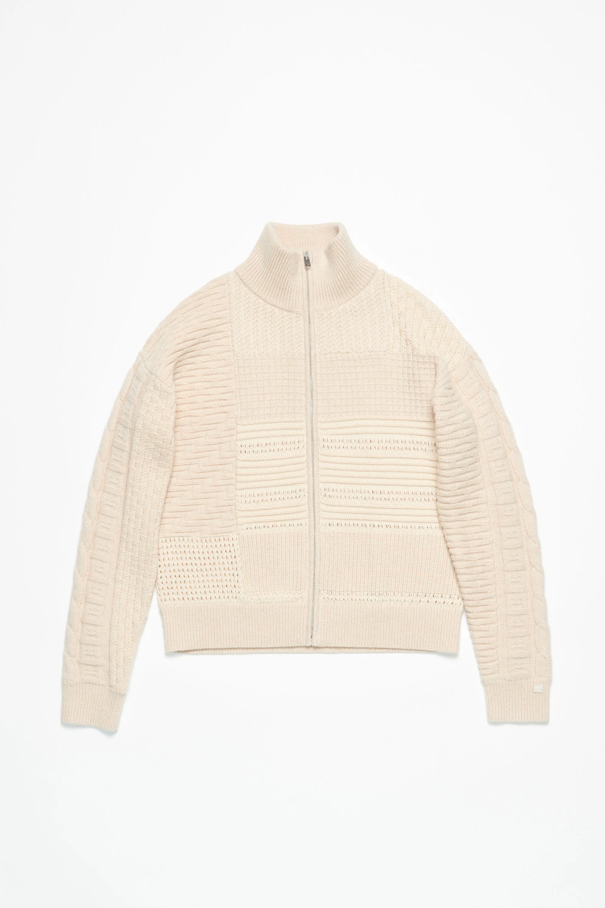 Patchwork knit cardiganUnisex 