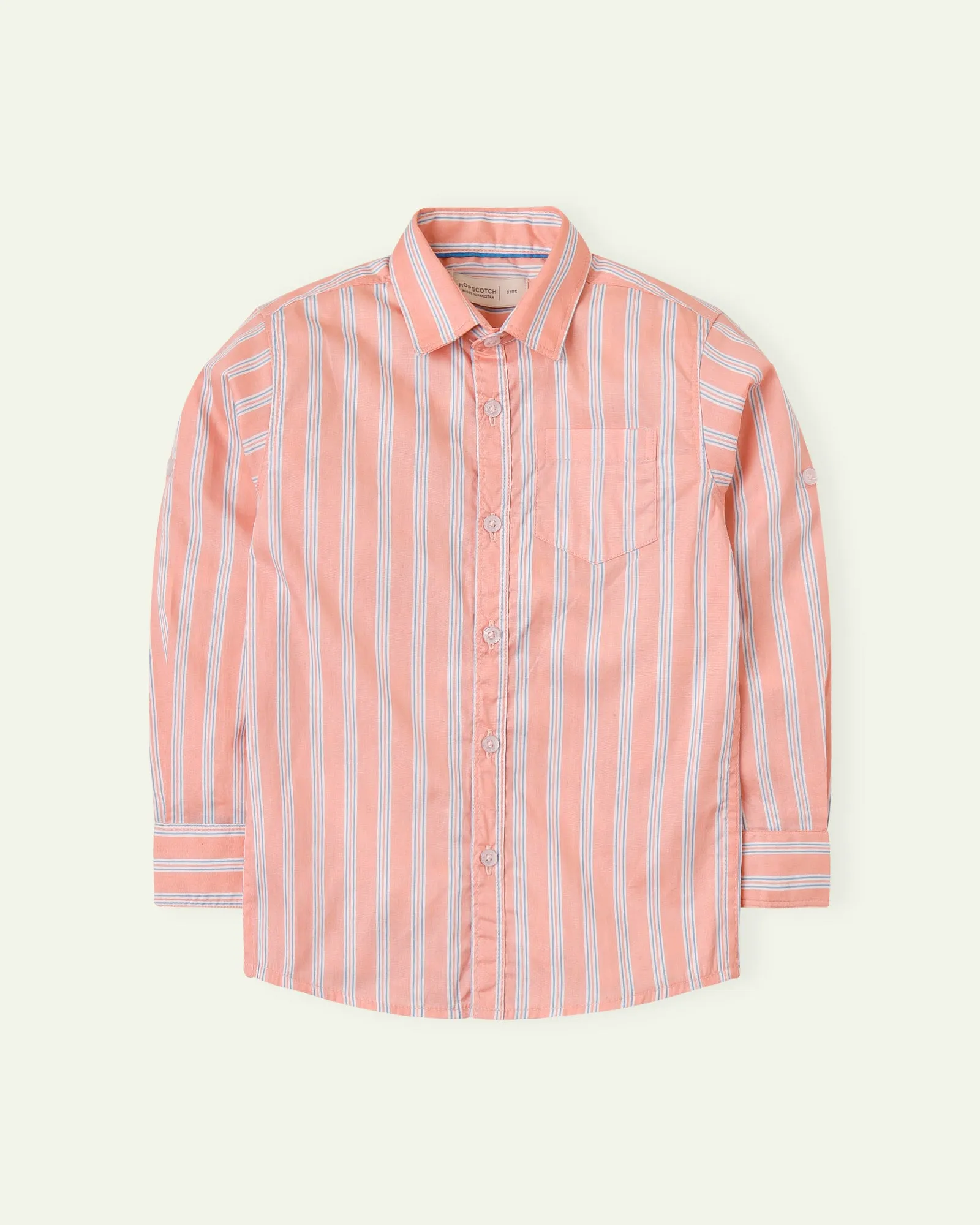 Peach Striped Tee