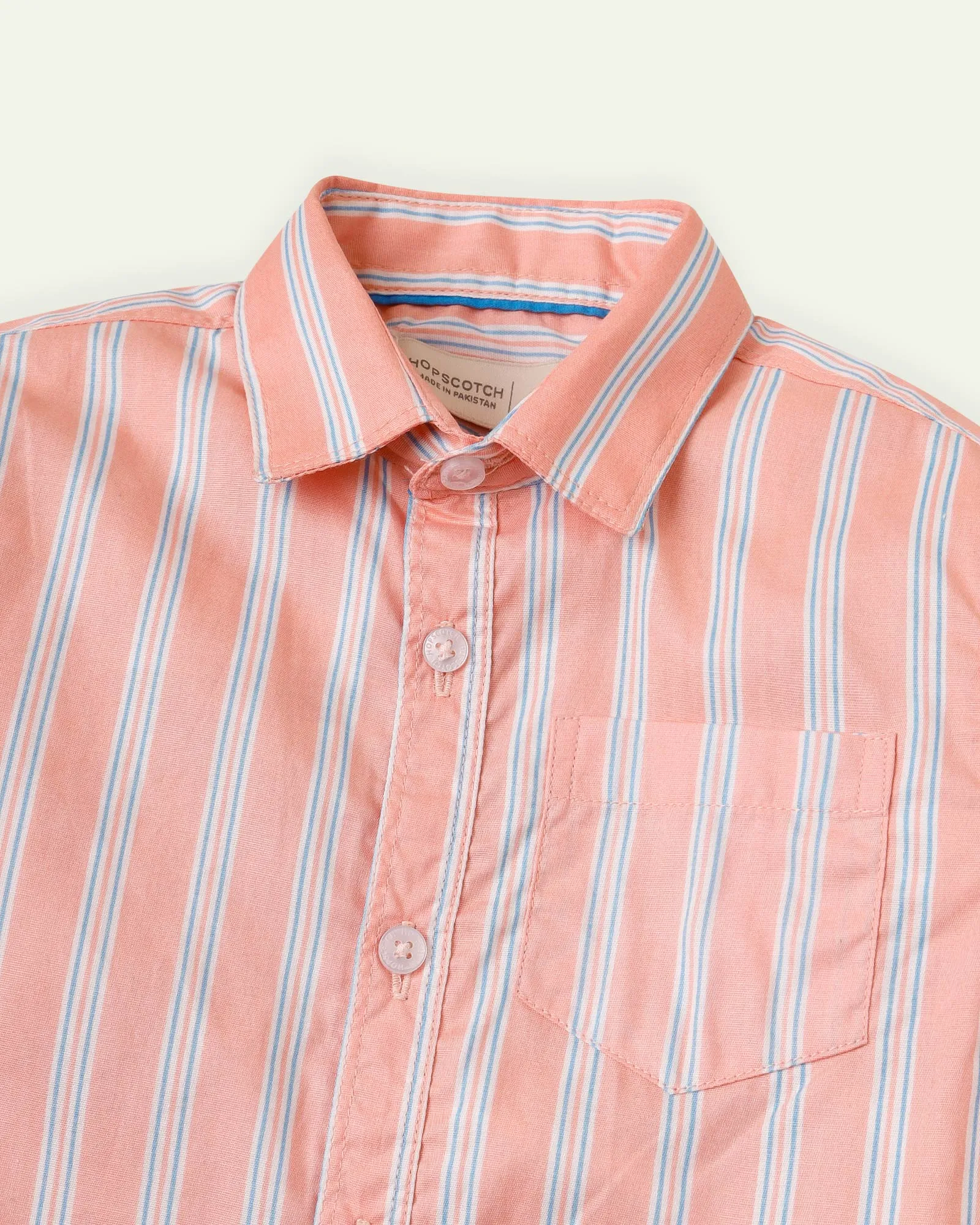 Peach Striped Tee