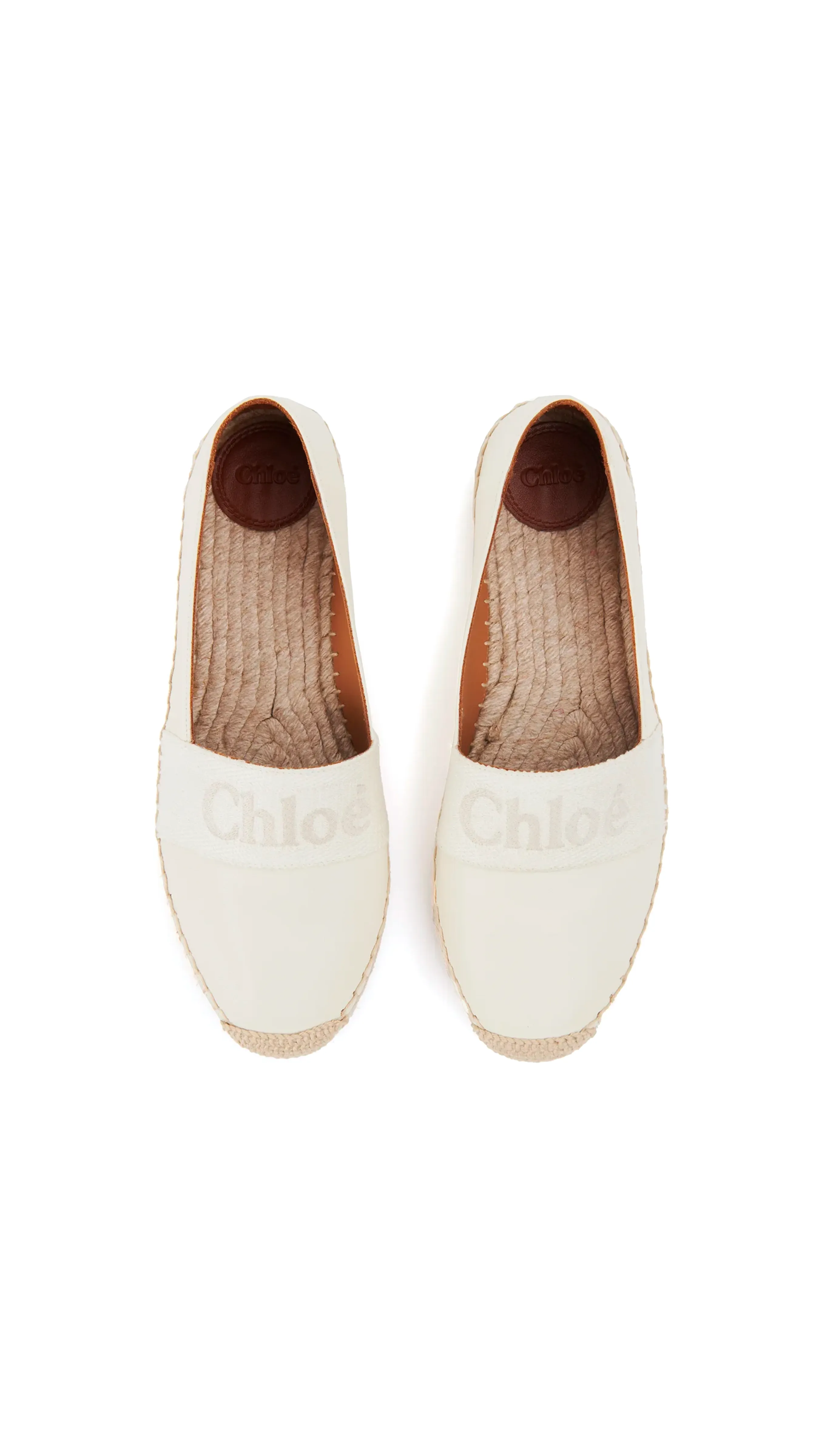 White Piia Flat Espadrilles