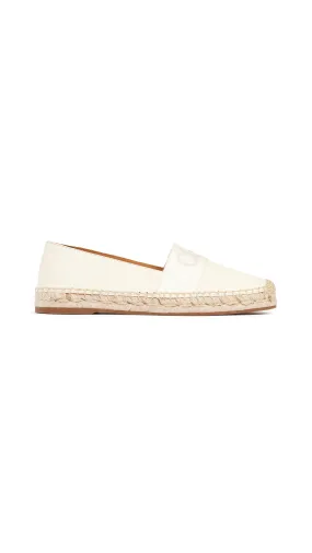 White Piia Flat Espadrilles