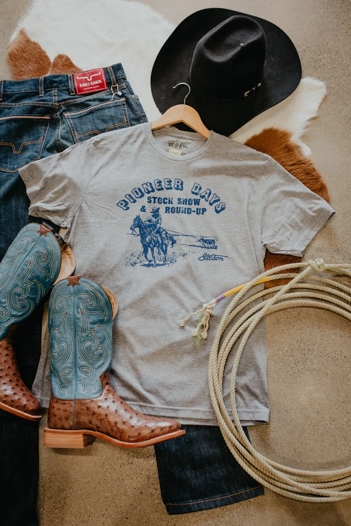 'Pioneer Days Round Up' Stetson Unisex T-Shirt (S - 2XL)