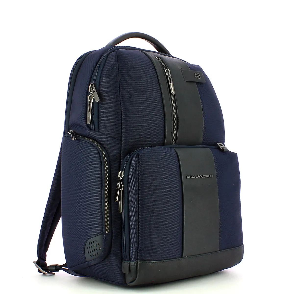 Piquadro Fast-Check Laptop Backpack made of Recycled Fabric - Blue - CA4532BR2