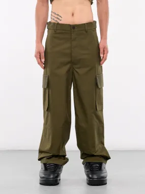 Pistol Fly Cargo Trousers (240025-KHAKI)