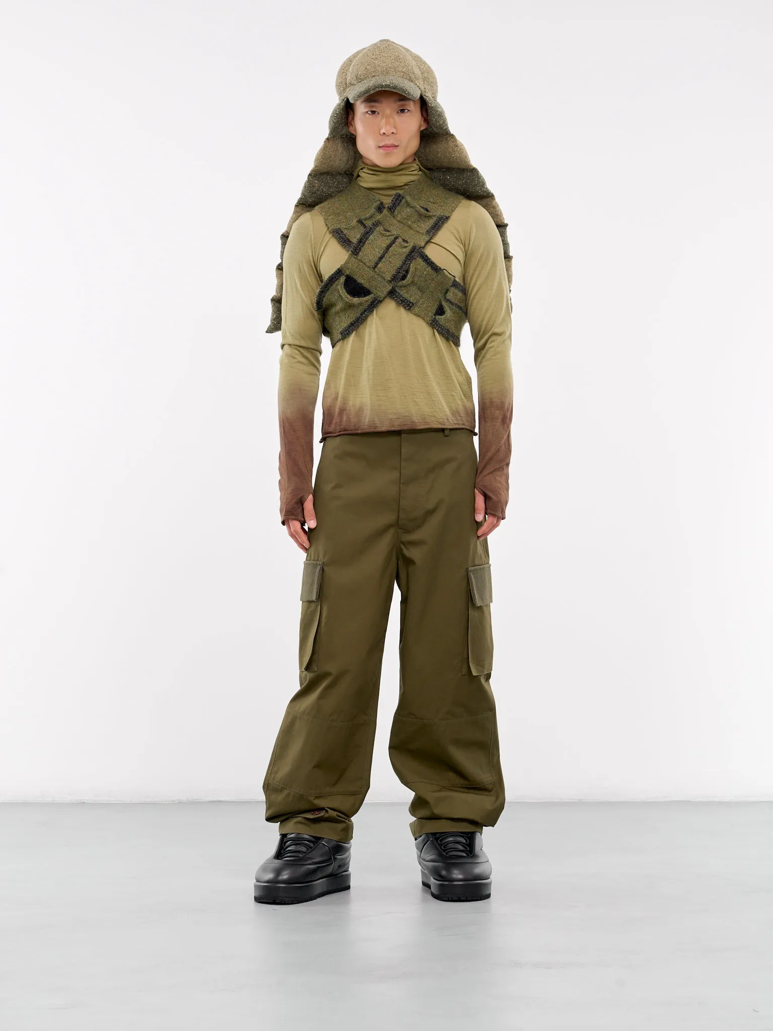 Pistol Fly Cargo Trousers (240025-KHAKI)