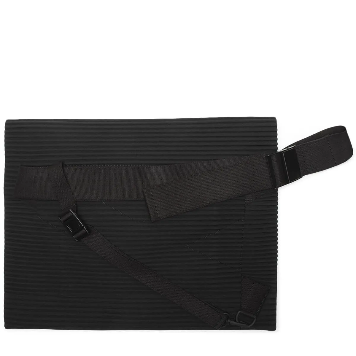 Pleats Flat Bag 2 Black