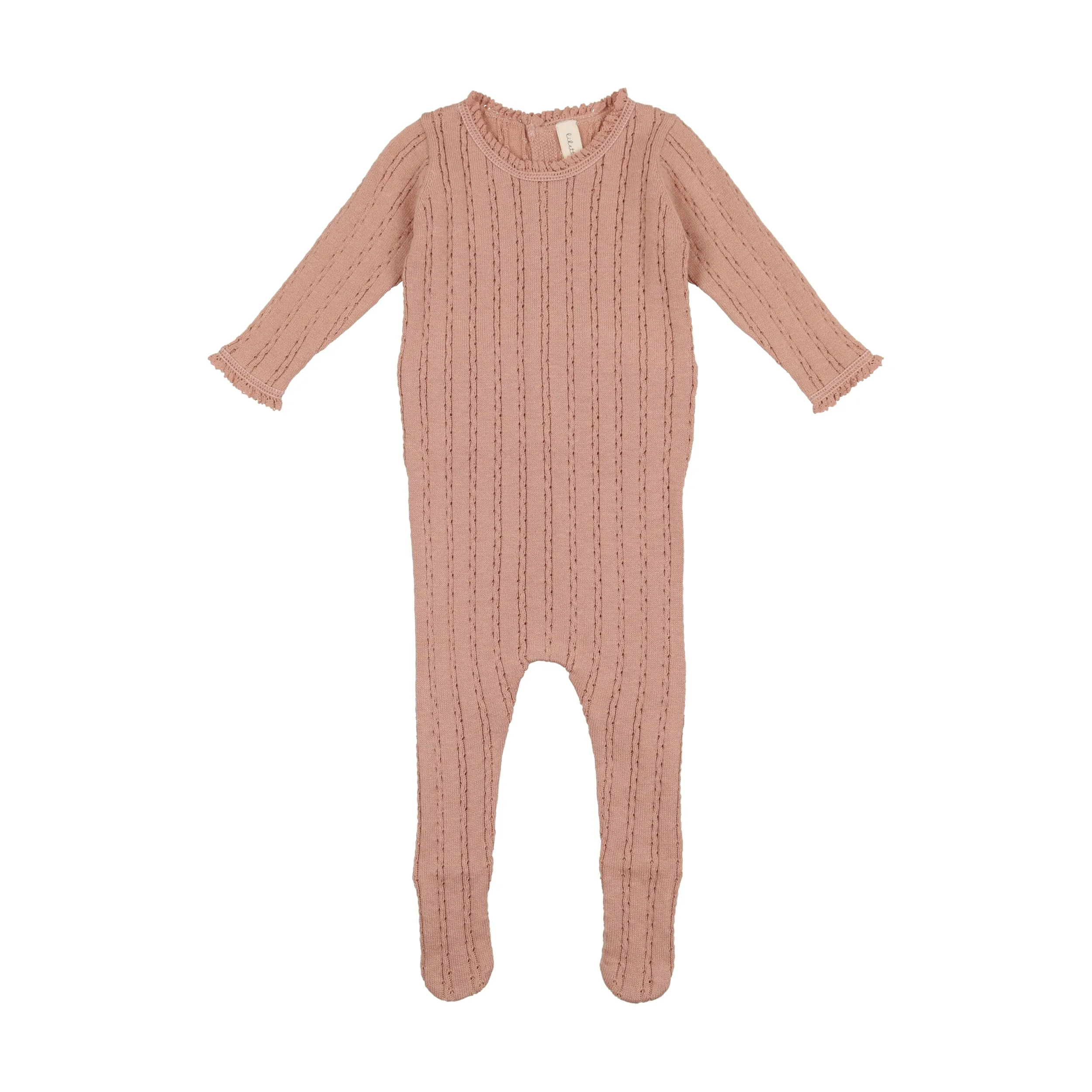 Pointelle Knit Footie