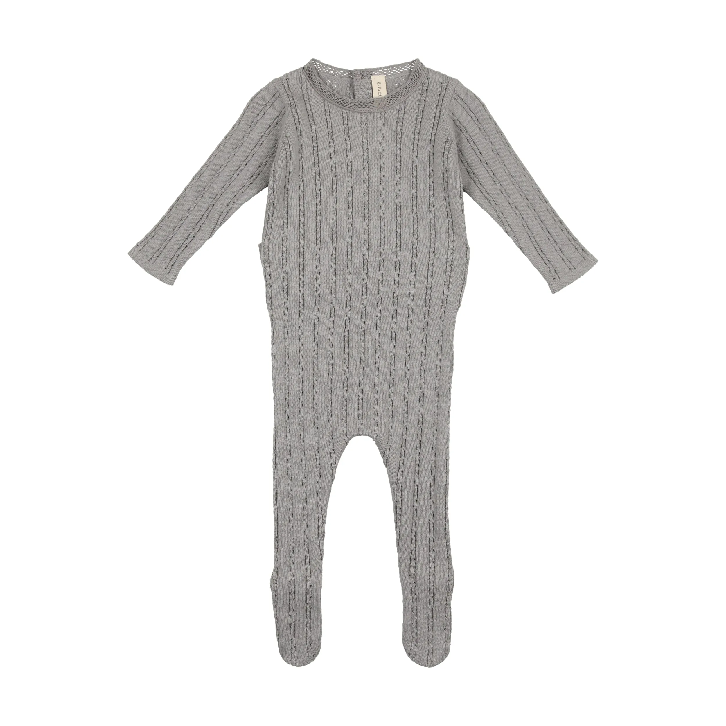 Pointelle Knit Footie