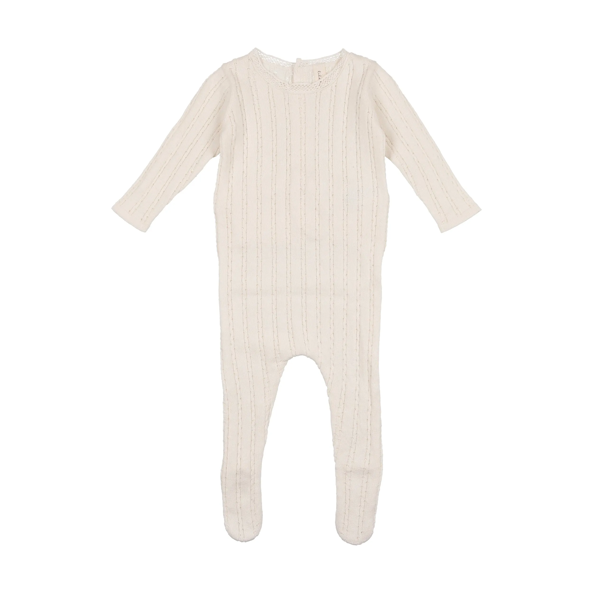 Pointelle Knit Footie