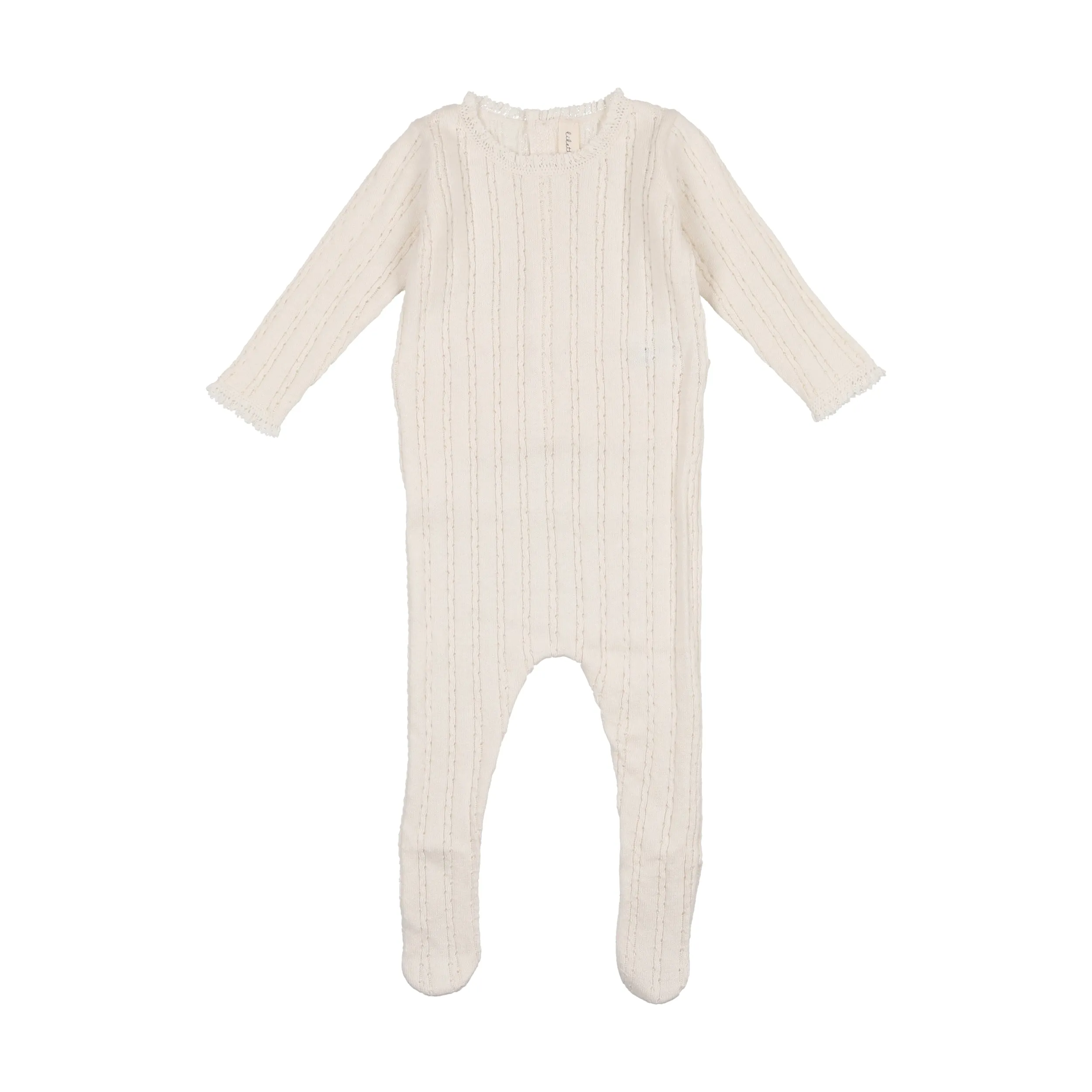 Pointelle Knit Footie