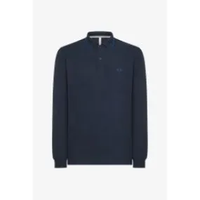 Blue Long Sleeve Men's Polo