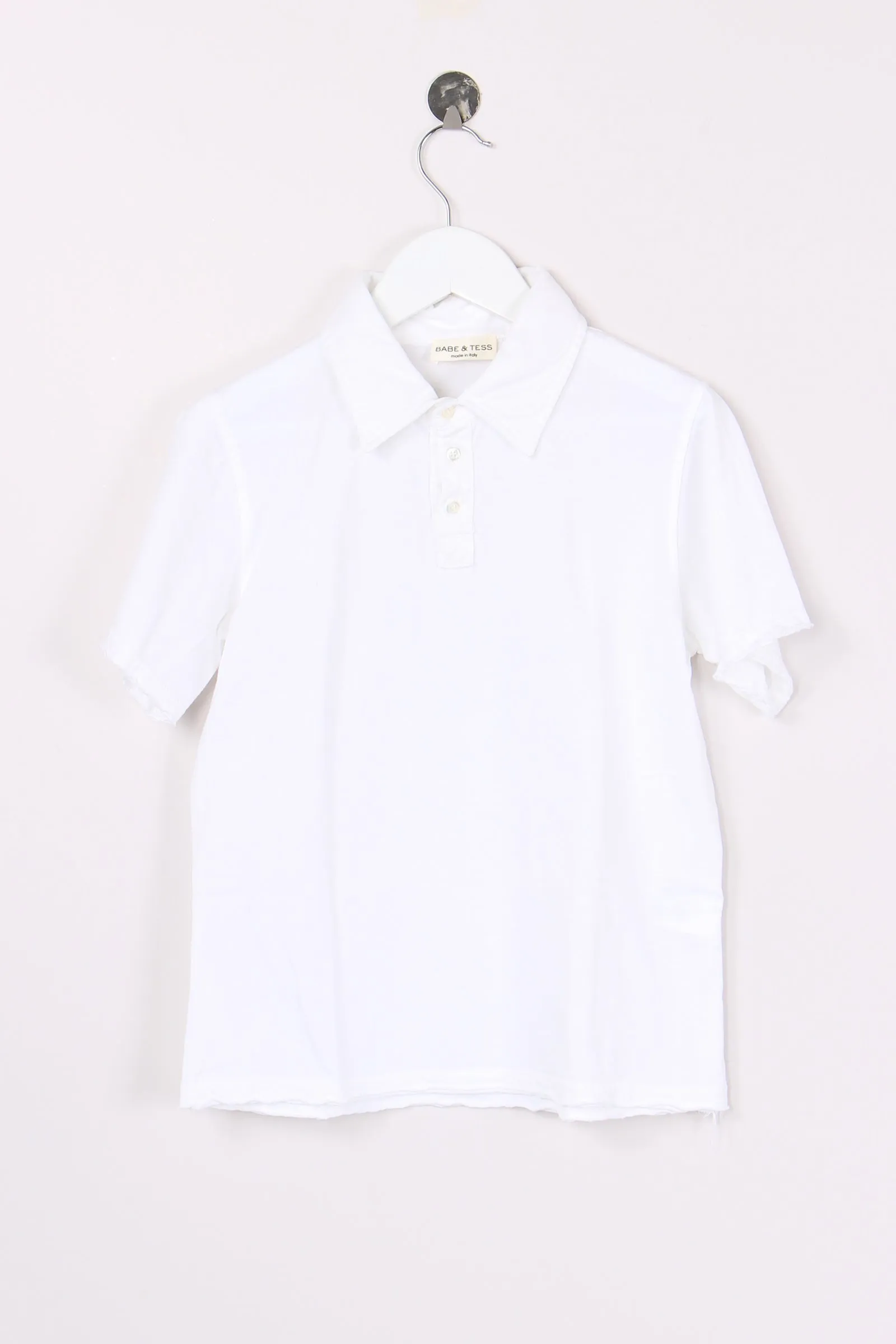 Basic White Pique Polo