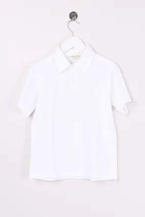 Basic White Pique Polo