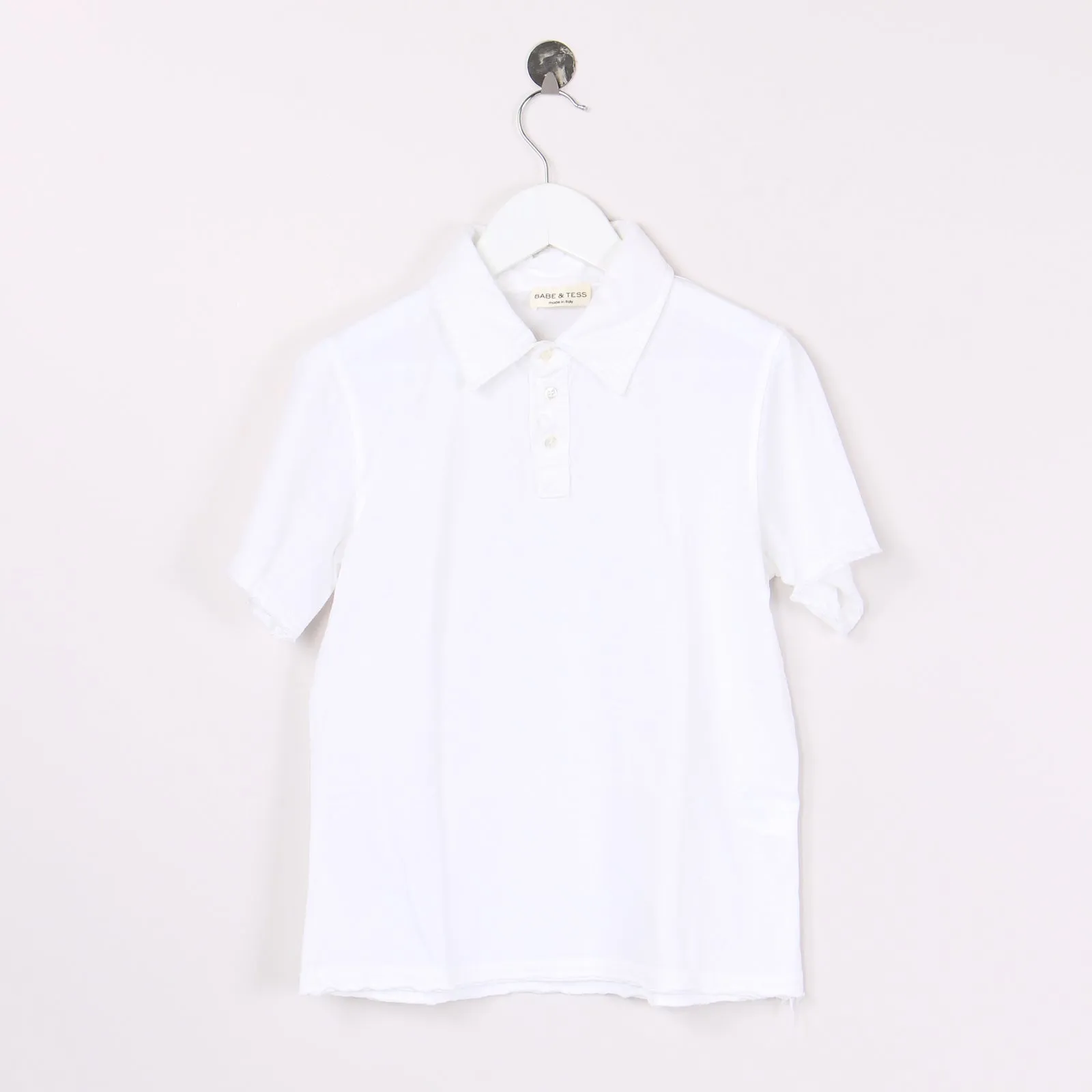 Basic White Pique Polo