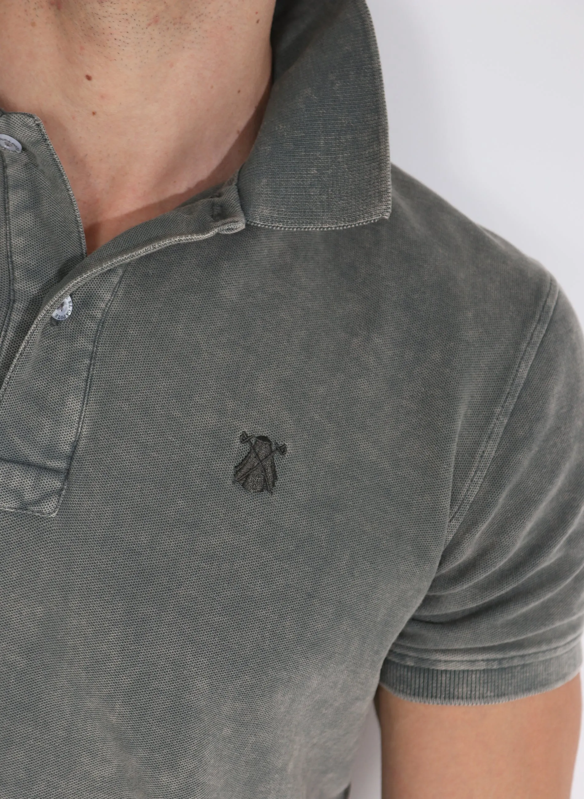 Grey Prenda Tinte Hombre Polo