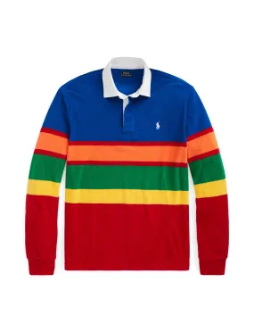 Polo Ralph Lauren Classic Fit Stripe Rugby Shirt Sapphire