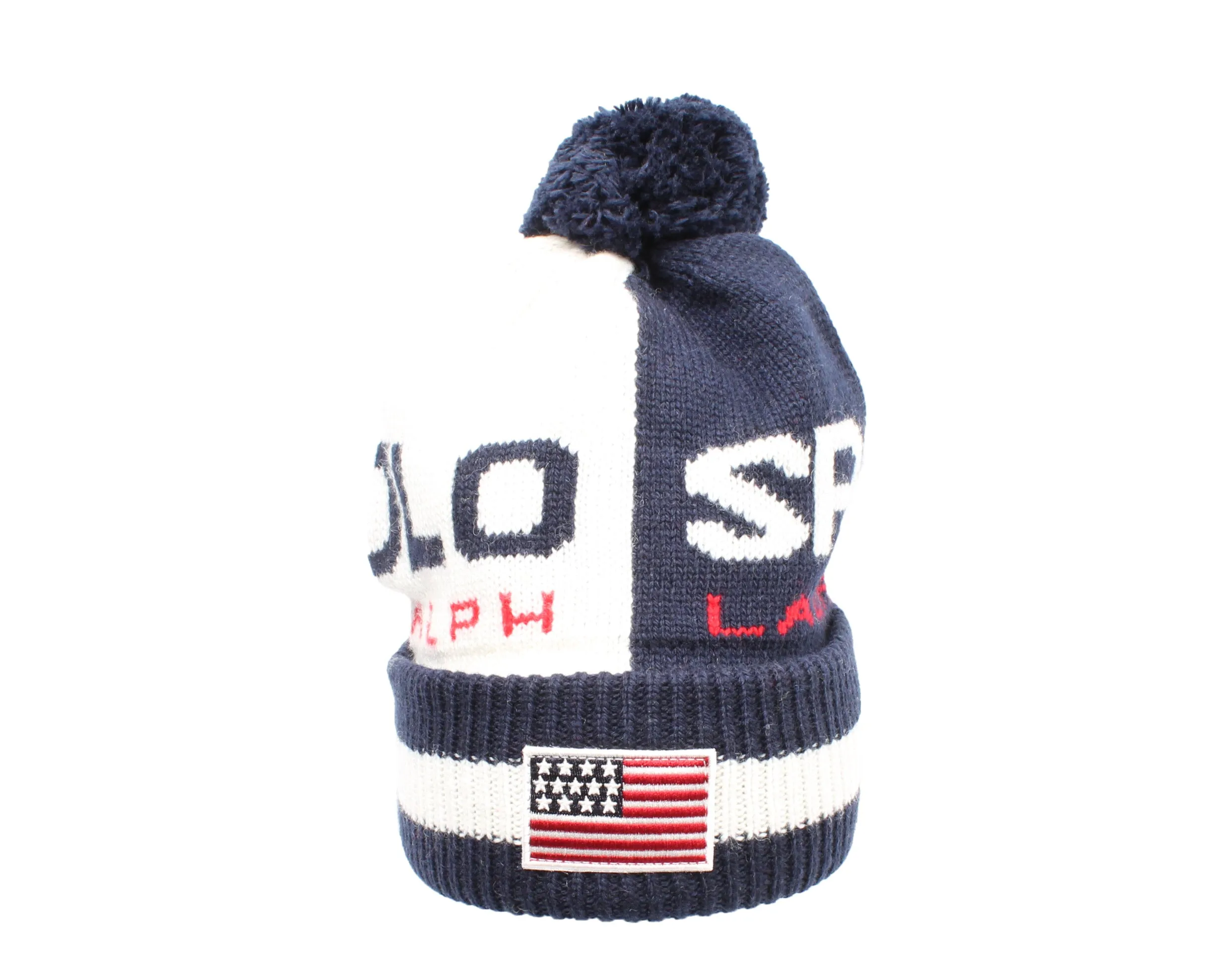 Polo Ralph Lauren Colorblocked Polo Sport Pom-Pom Knit Hat