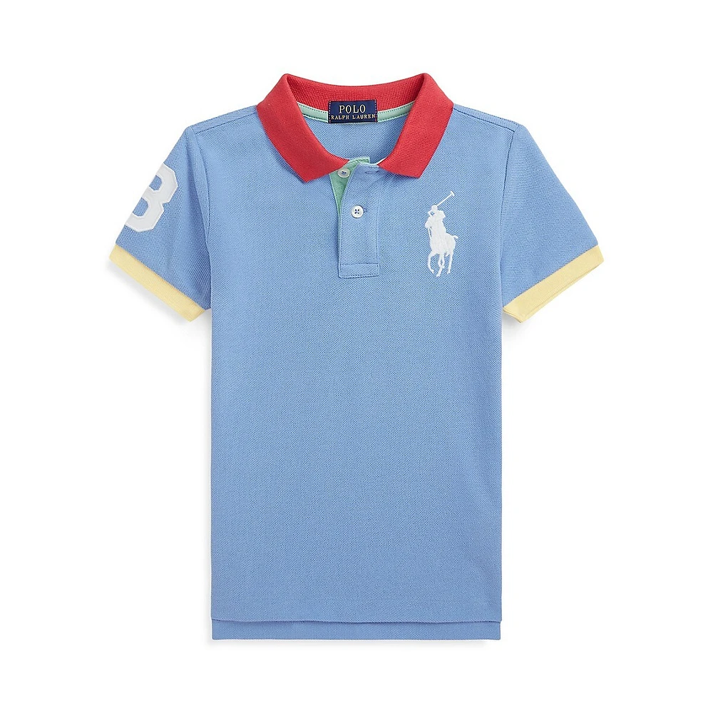 Polo Ralph Lauren Little Boy's Colourblocked Mesh Polo Shirt