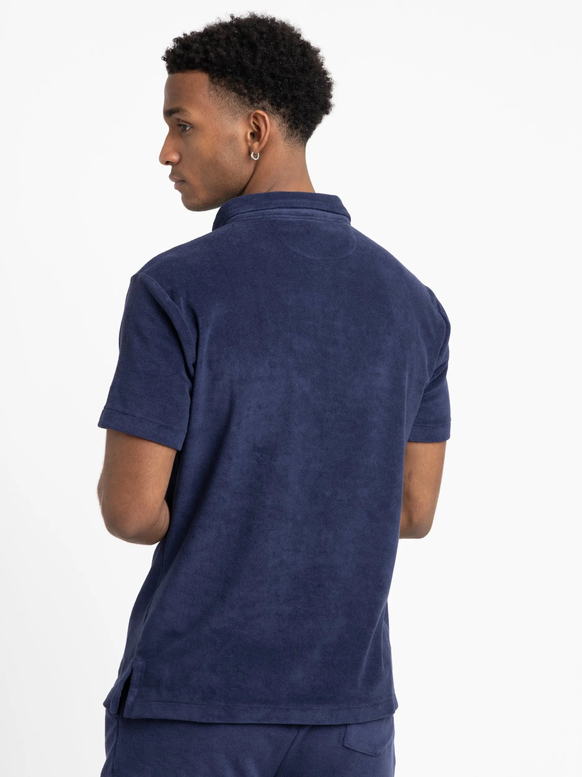 Polo Ralph Lauren Newport Navy Classic Fit Terry Polo Shirt