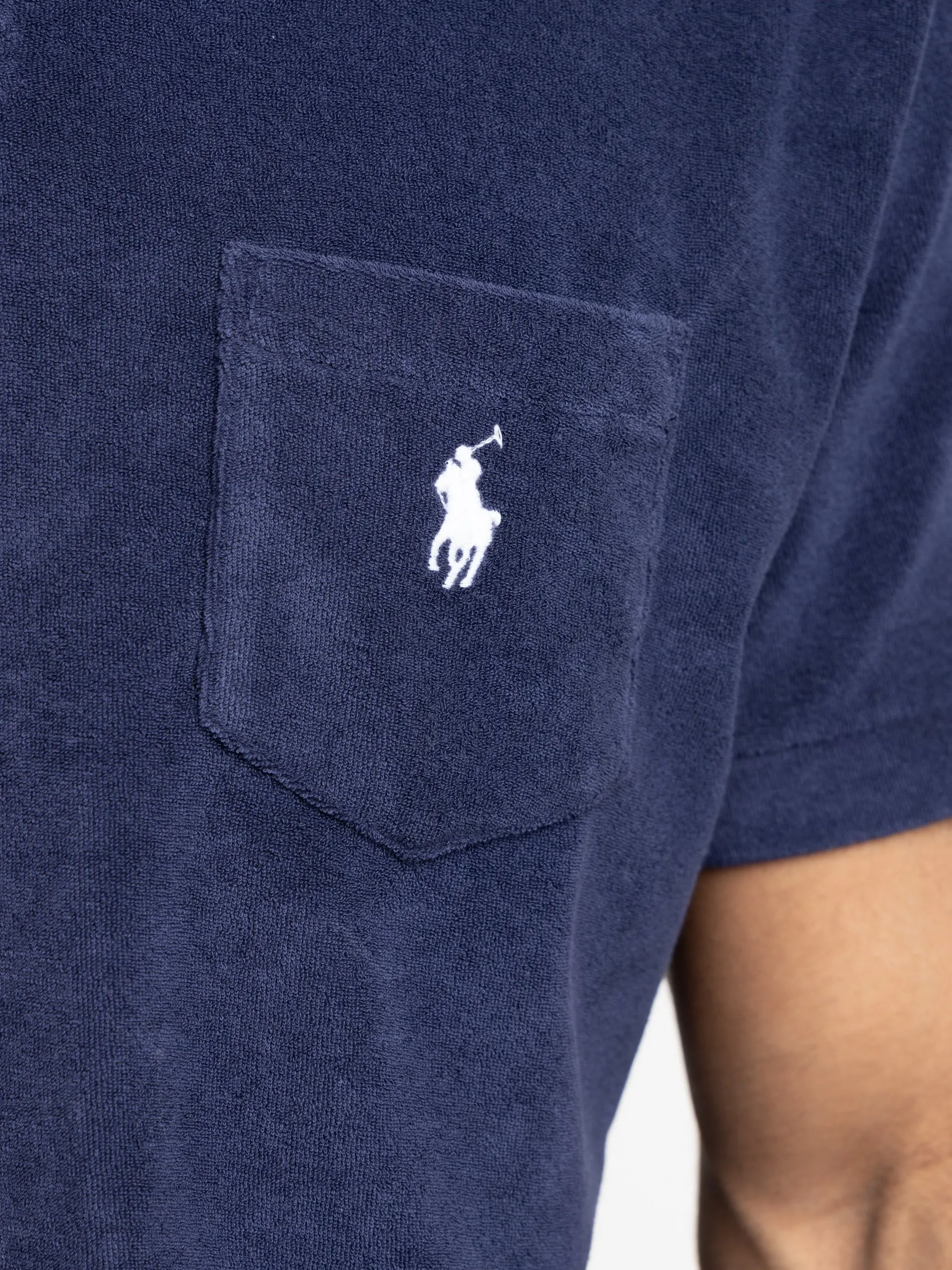 Polo Ralph Lauren Newport Navy Classic Fit Terry Polo Shirt