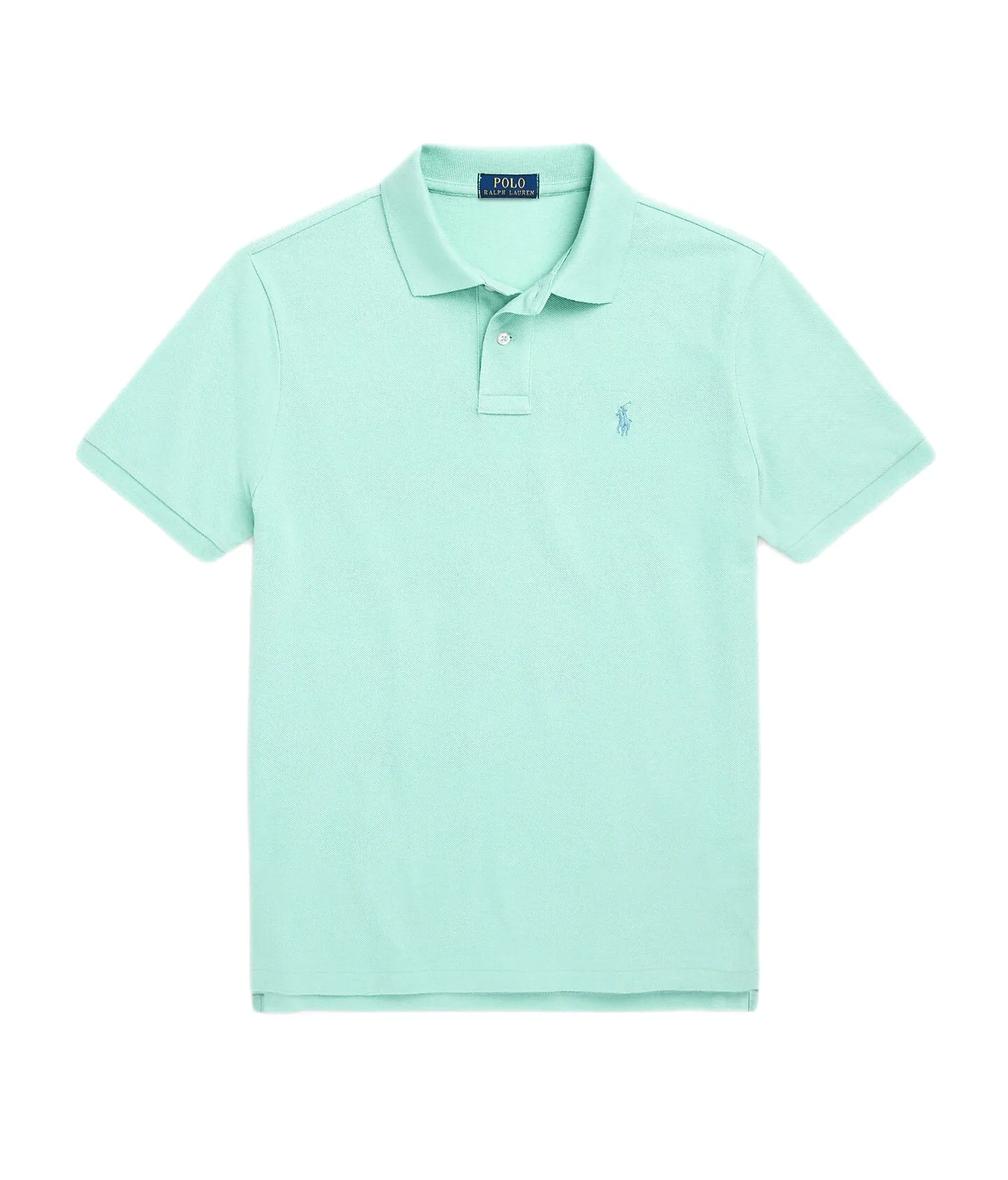 Polo Ralph Lauren - Polo coupe ajustée en piqué celadon/c7580