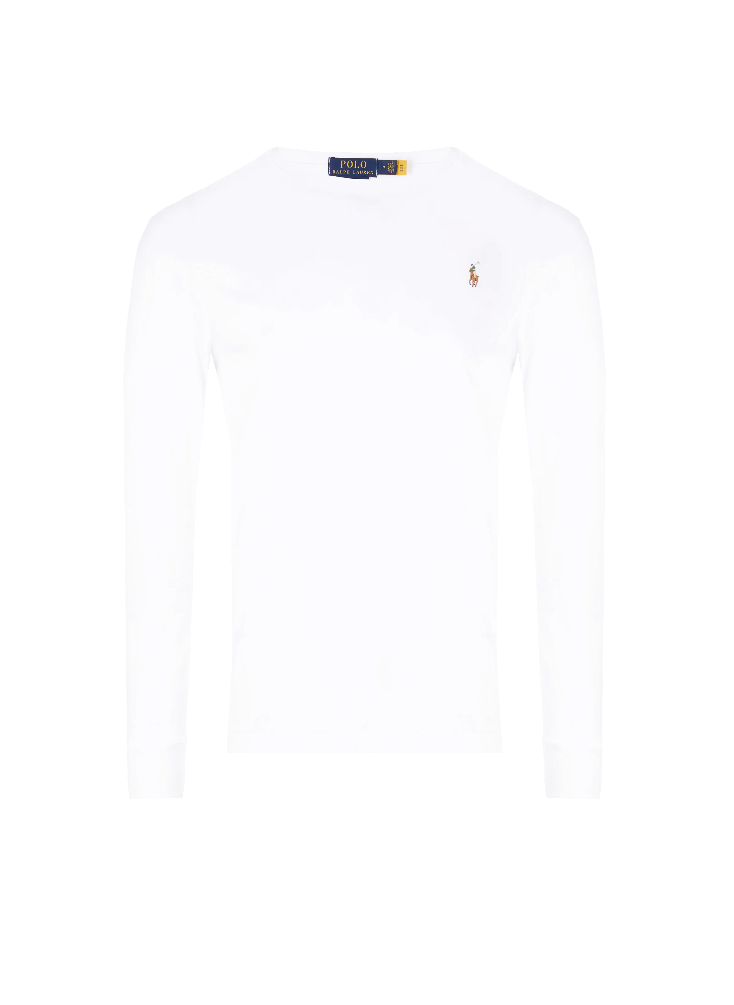 Polo ralph lauren  Polo Player long-sleeved cotton T-shirt - White