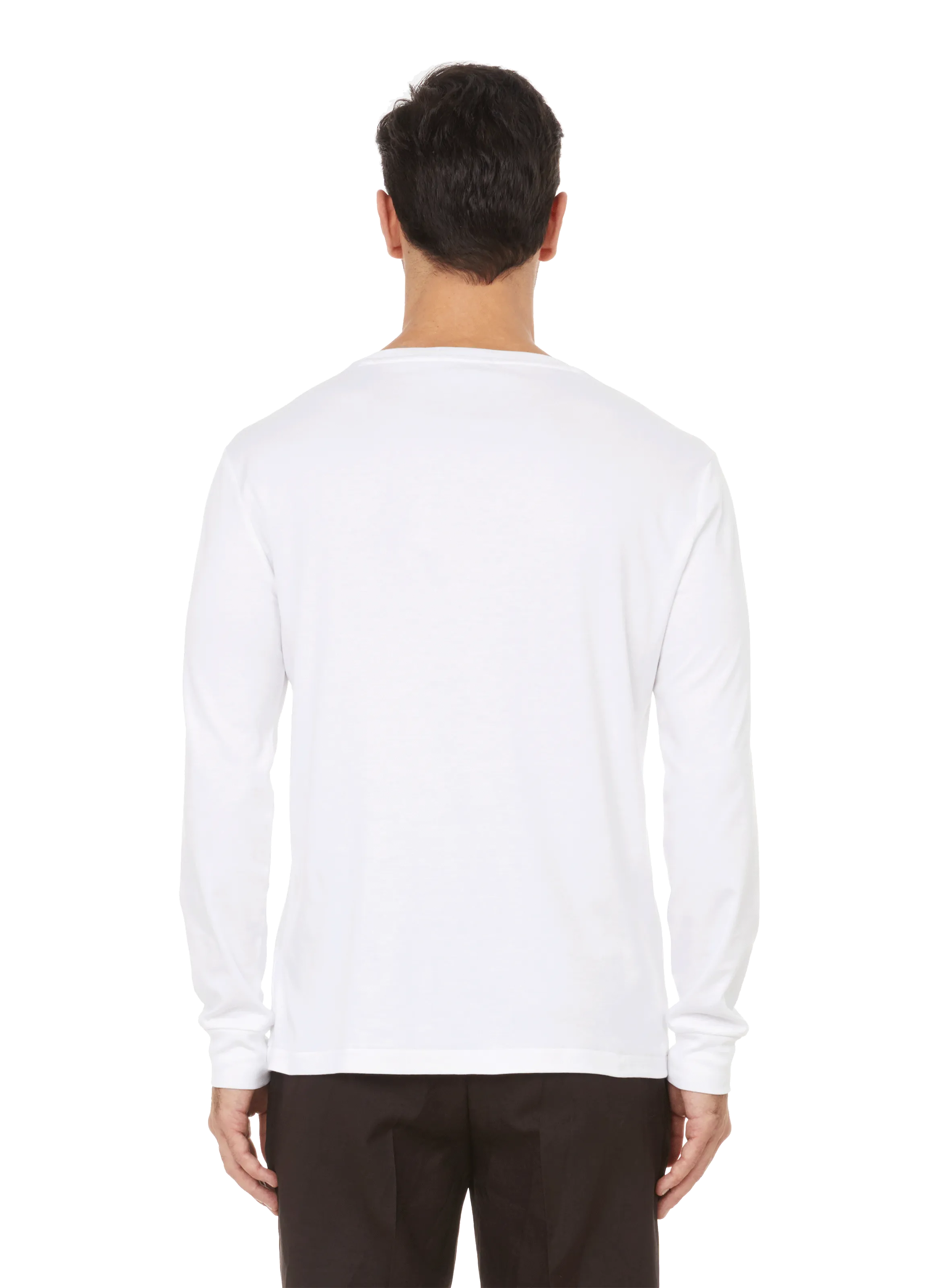 Polo ralph lauren  Polo Player long-sleeved cotton T-shirt - White