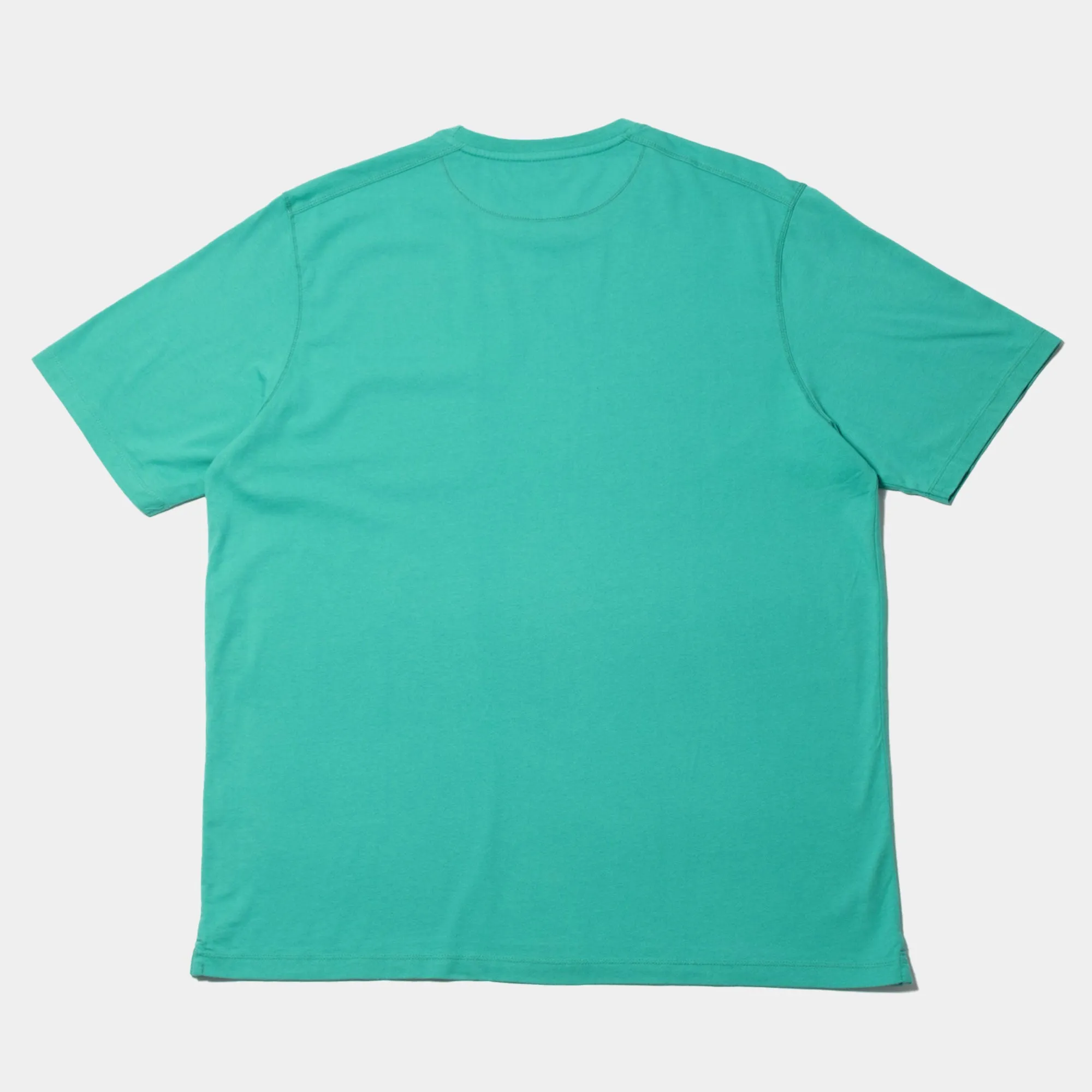 Pop Trading Company Pocket T-Shirt - Peacock Green/Rio Red