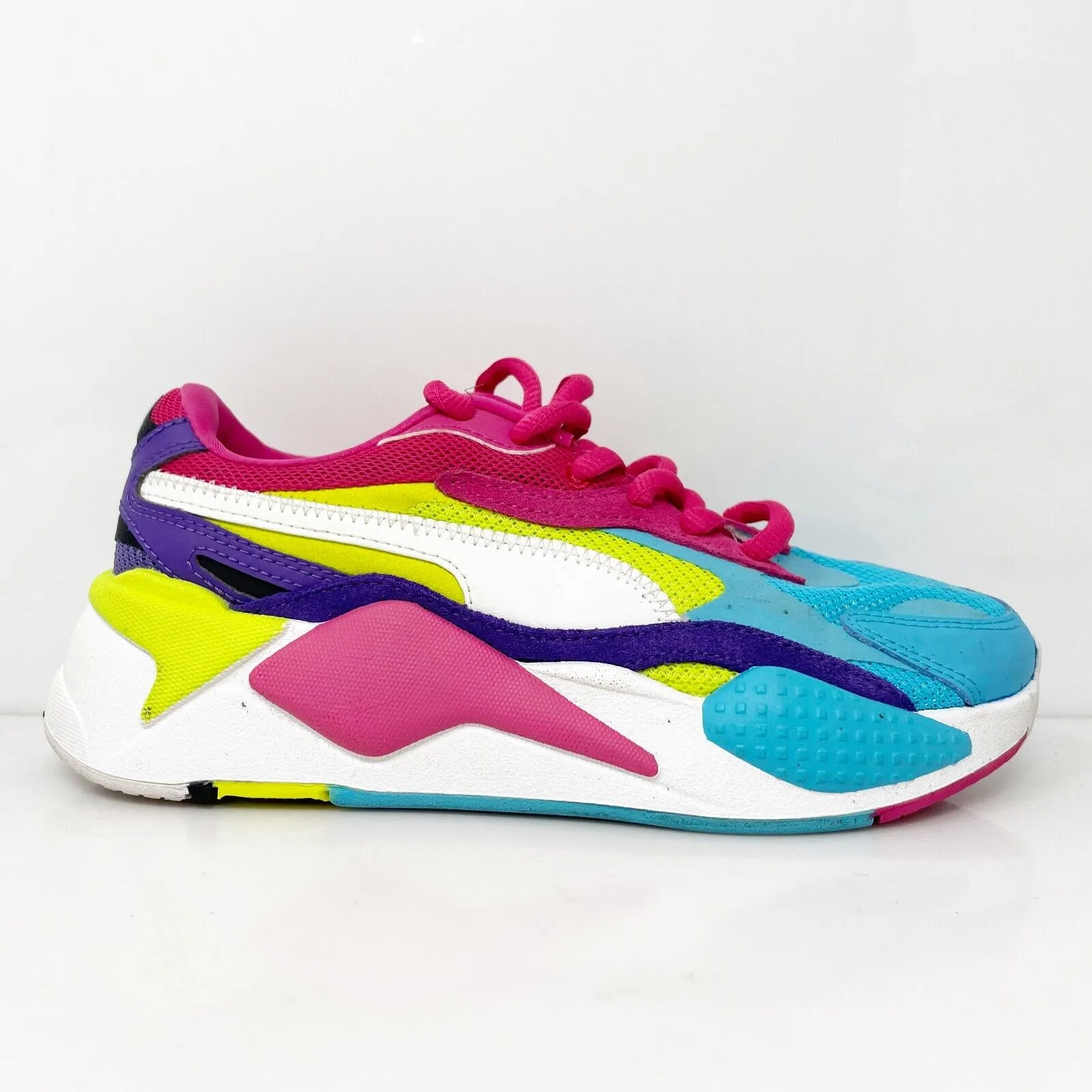 Puma Womens RS X3 Puzzle 373797-08 Multicolor Casual Shoes Sneakers Size 5.5