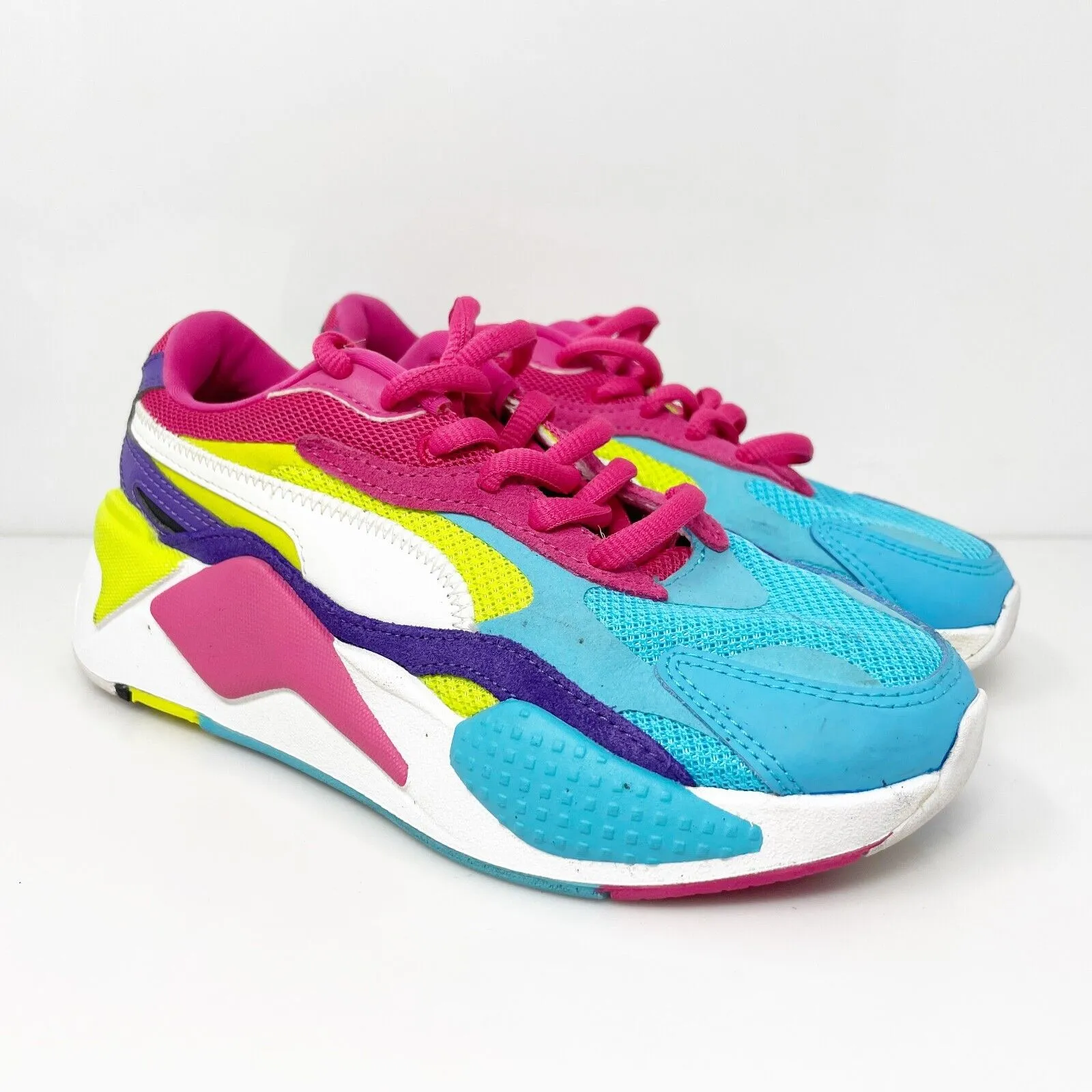 Puma Womens RS X3 Puzzle 373797-08 Multicolor Casual Shoes Sneakers Size 5.5