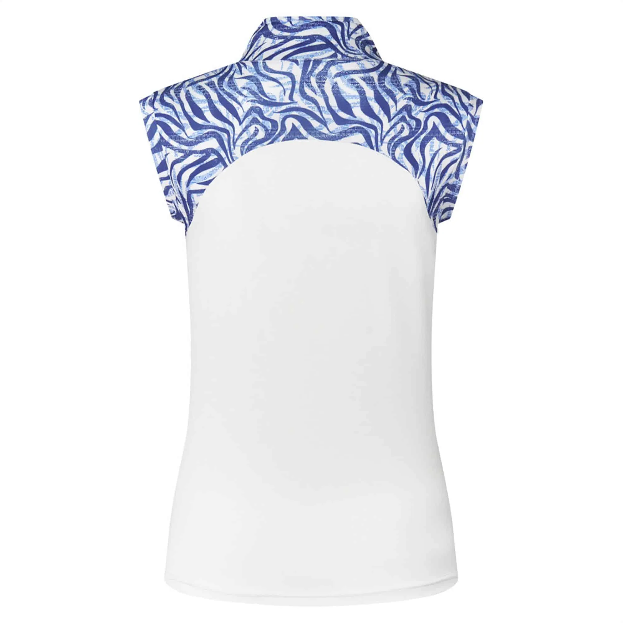 Indigo Jungle Sleeveless Polo for Women Golfers