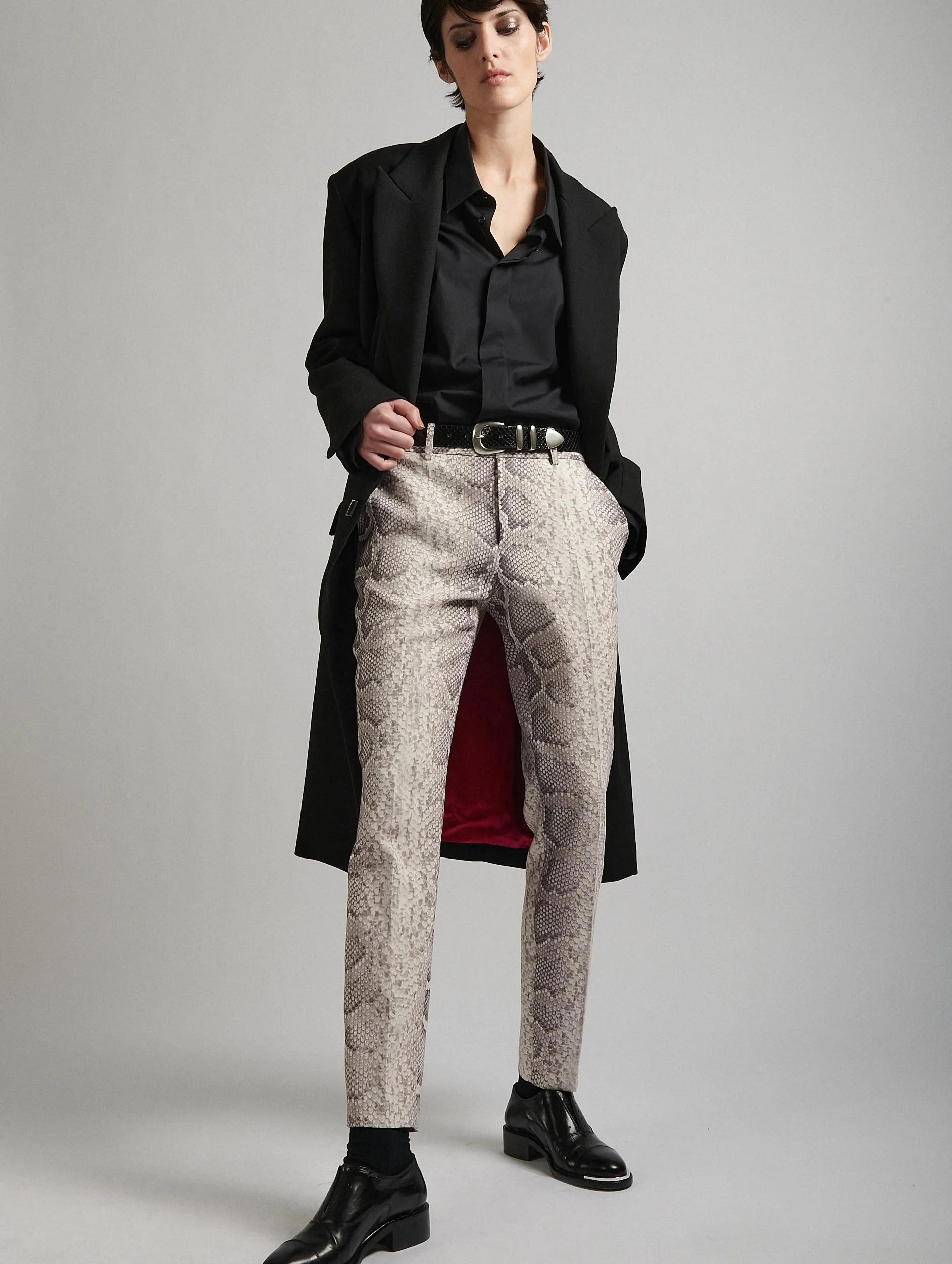 Python print crepe roxy trousers