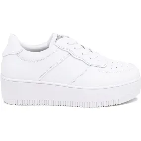 White Platform Sneakers for Women - QUEEN HELENA X2612