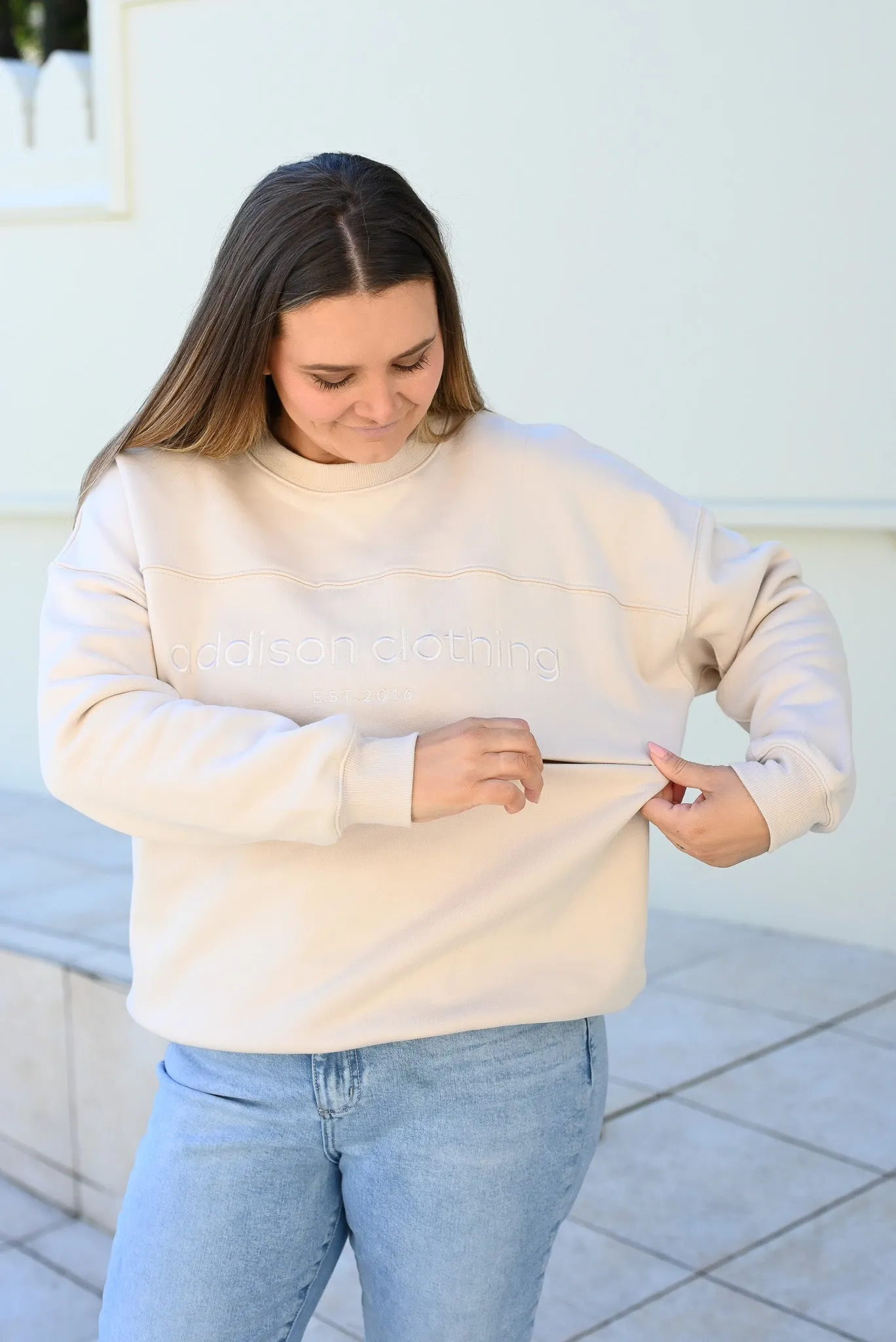 Quinn Sweatshirt - Beige