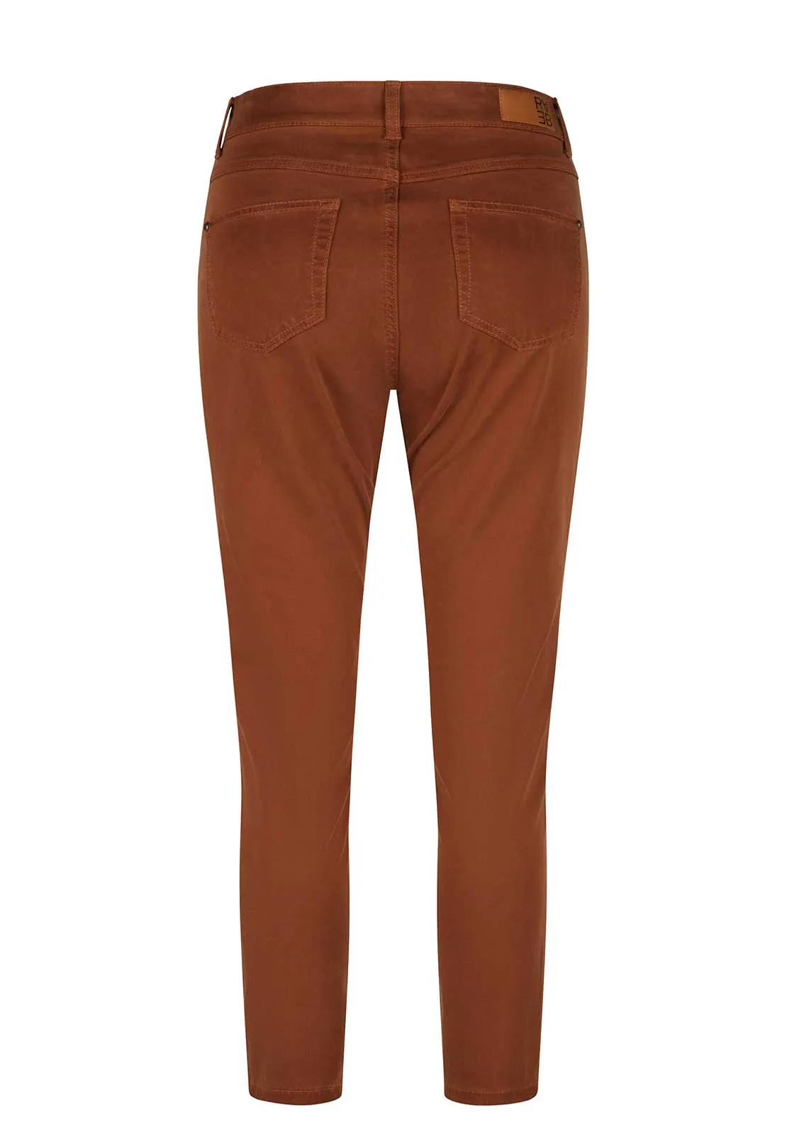 Rabe Sunny Soft Touch Skinny Trousers, Rust Brown