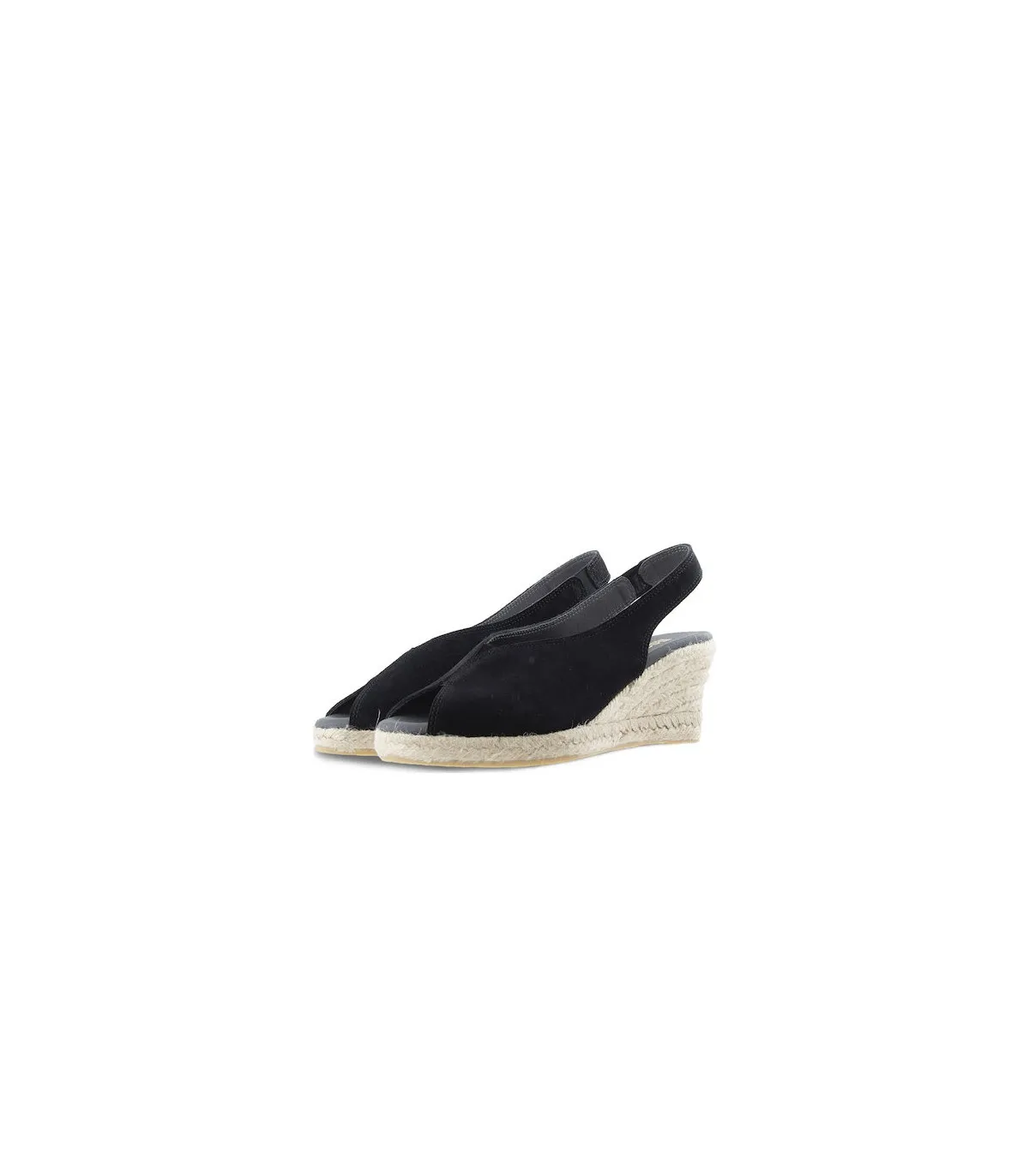 Ragazza Leather Espadrilles Platform- Black