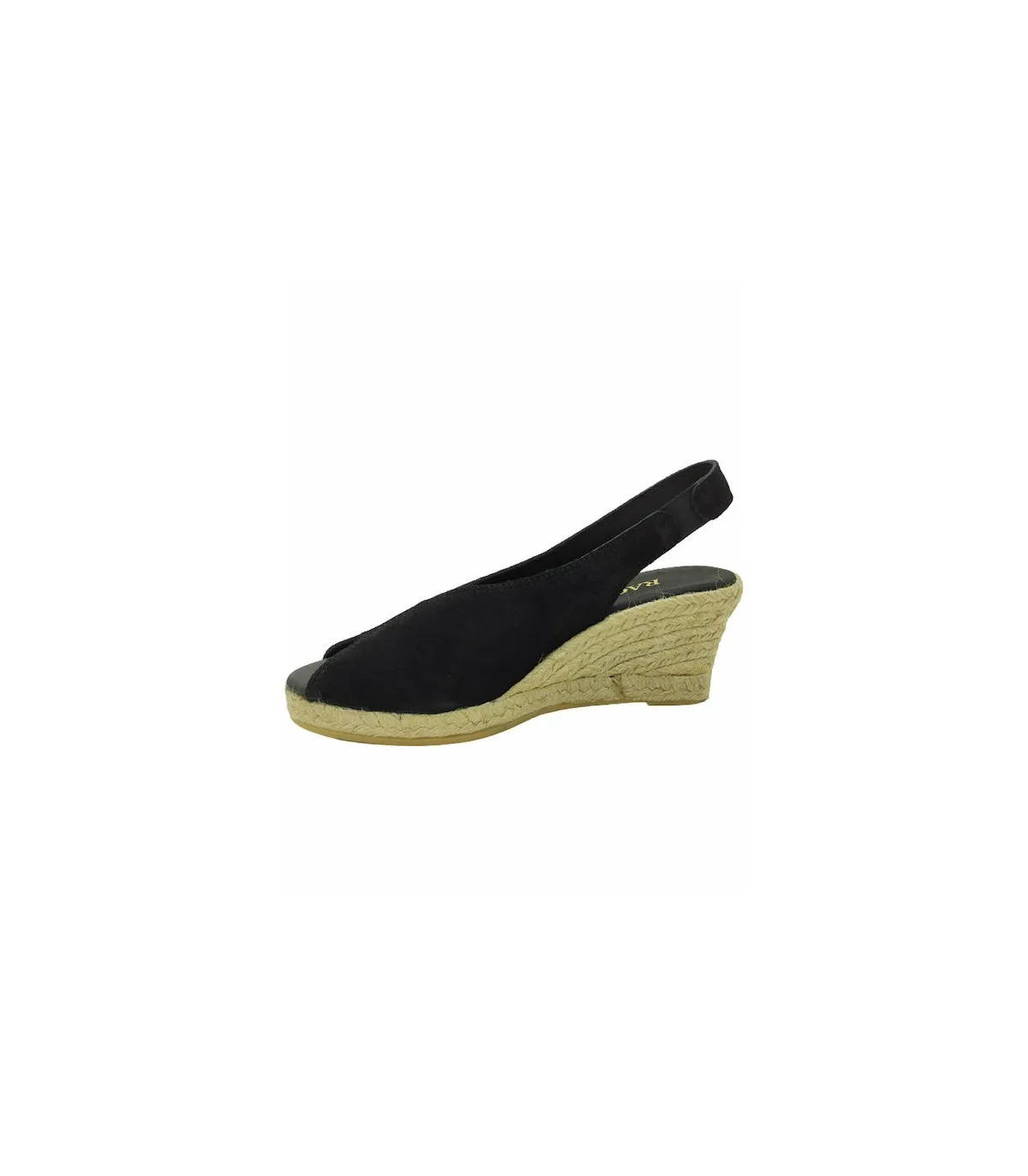 Ragazza Leather Espadrilles Platform- Black