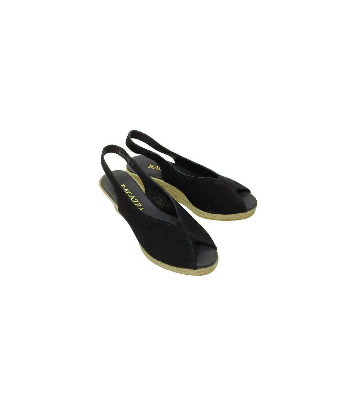 Ragazza Leather Espadrilles Platform- Black