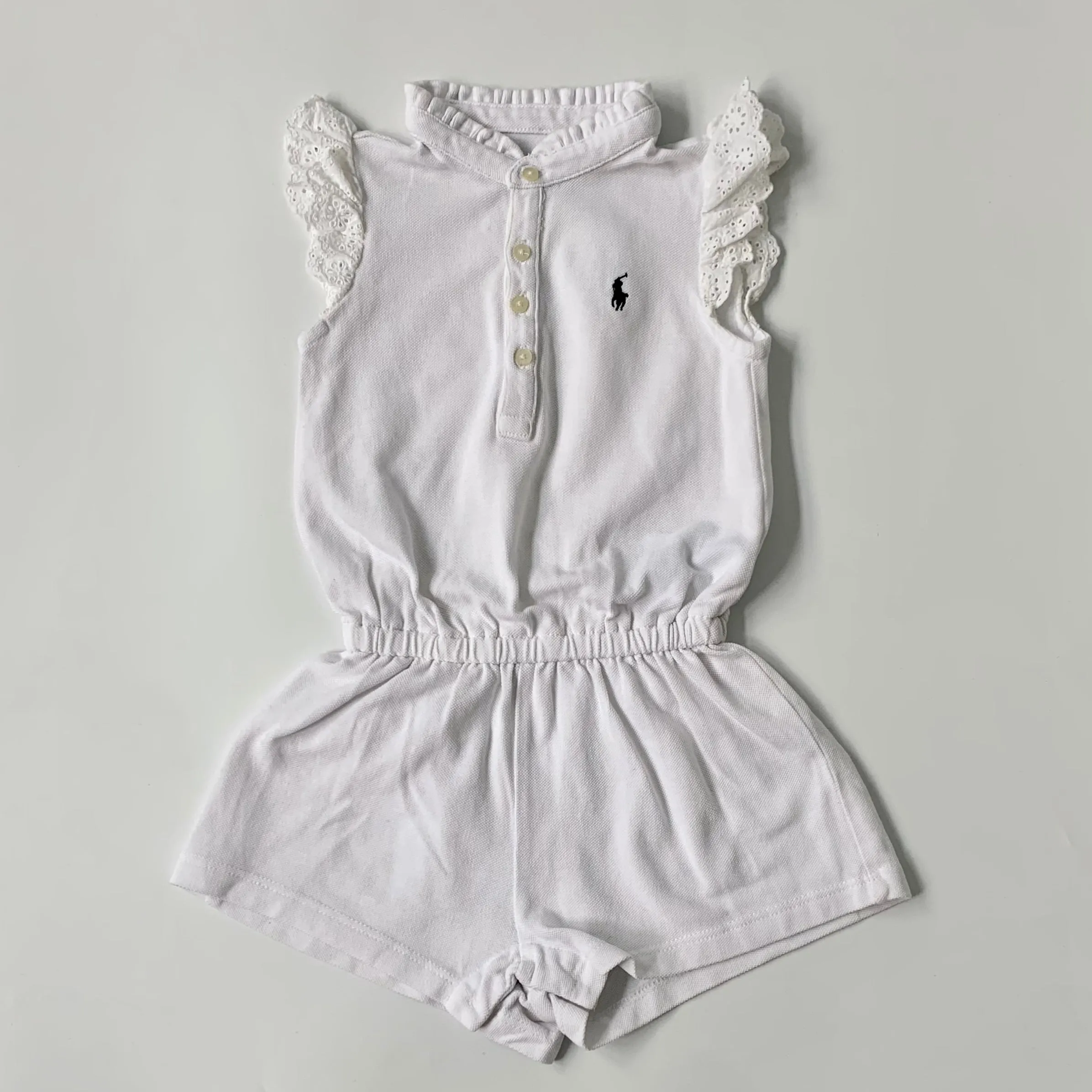 Ralph Lauren White Romper 18 Months