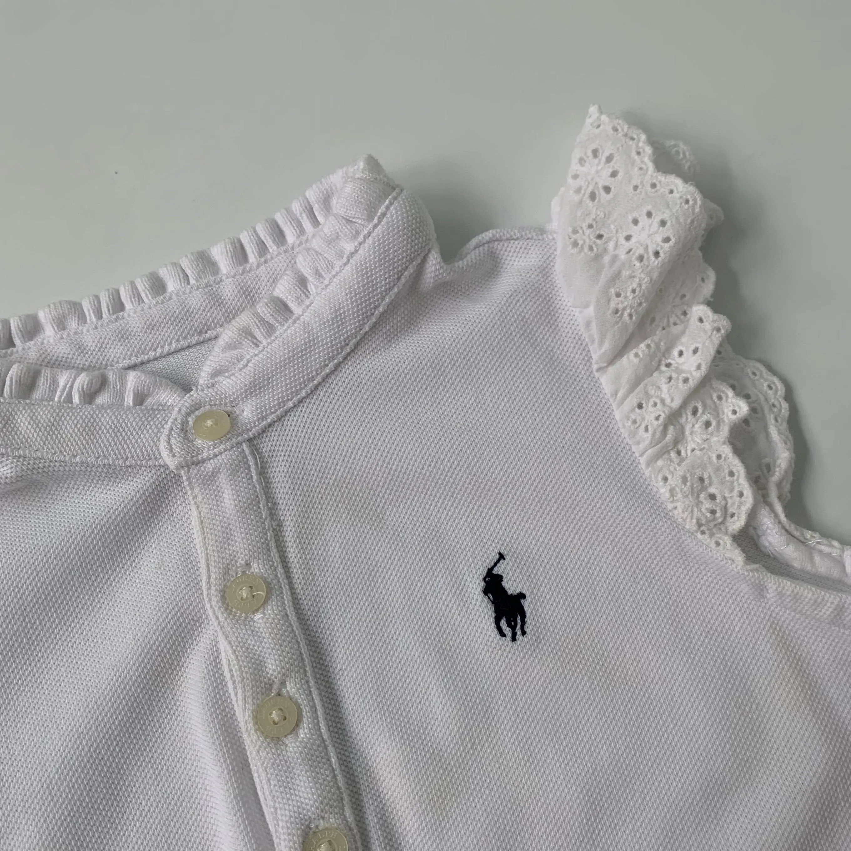 Ralph Lauren White Romper 18 Months