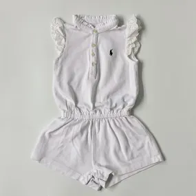 Ralph Lauren White Romper 18 Months