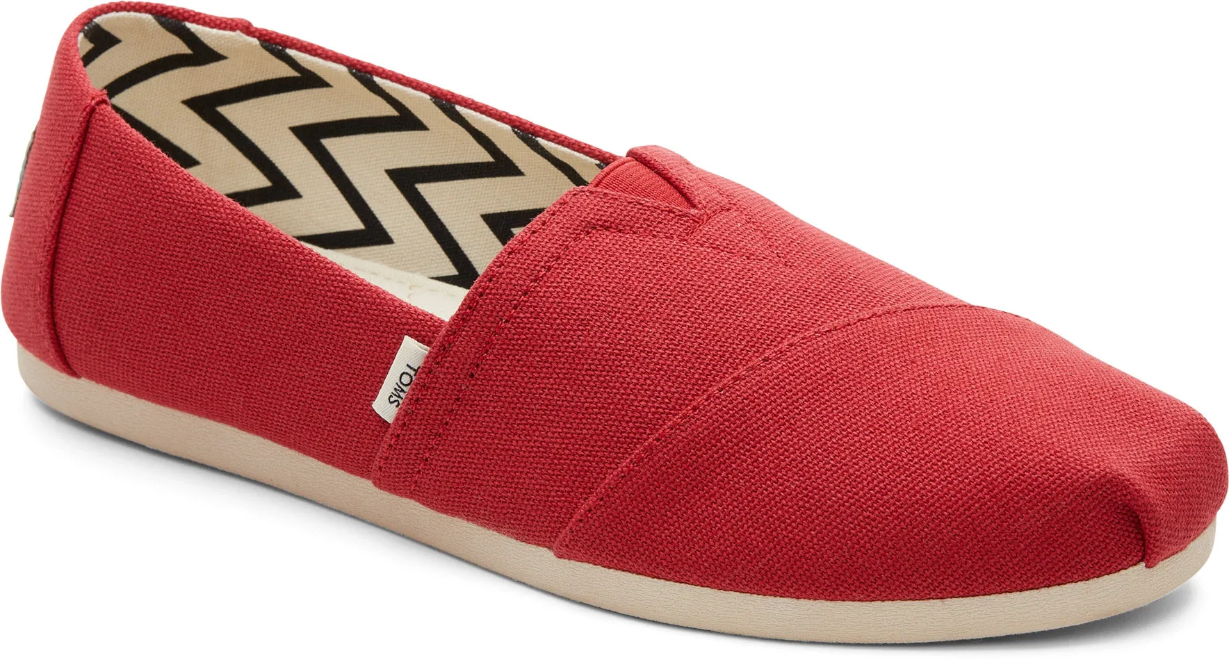 Red Recycled Cotton Canvas Alpargata Classic