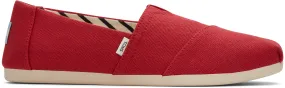 Red Recycled Cotton Canvas Alpargata Classic