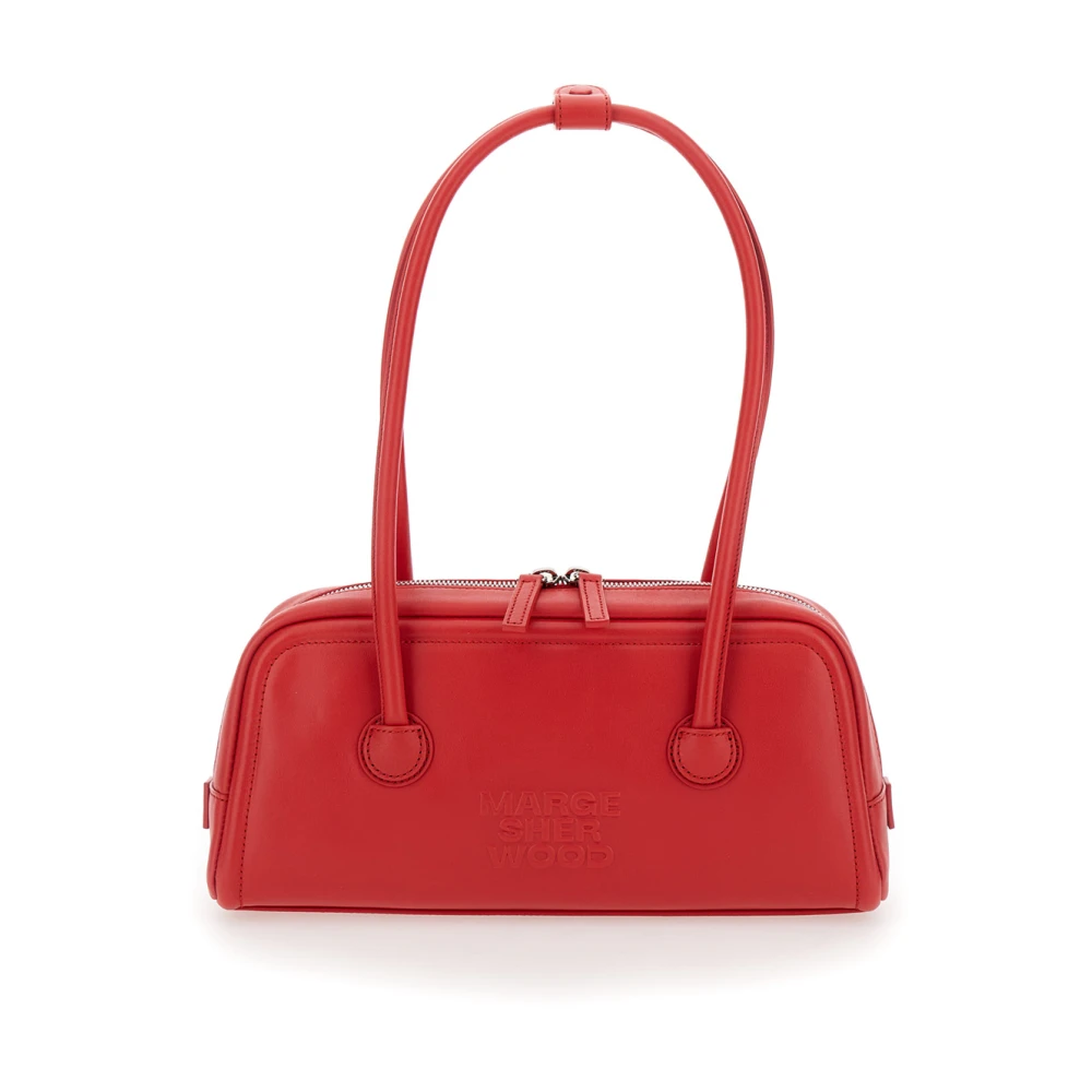 Red Soft Baguette Purse