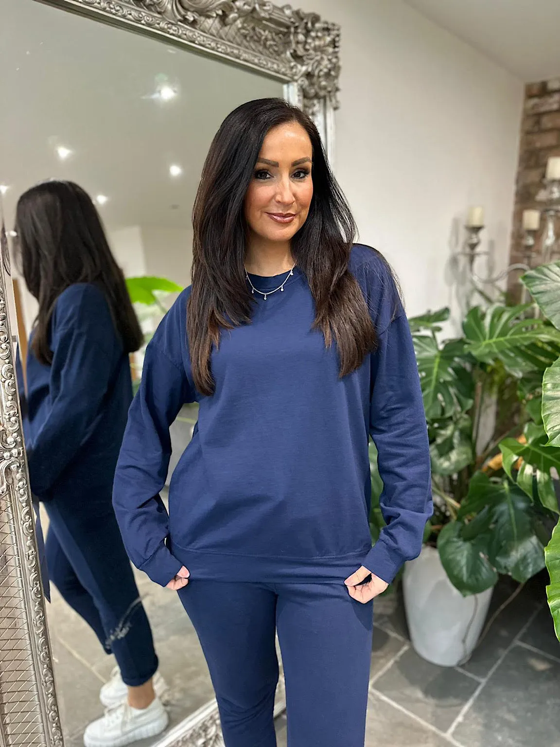 Reema Navy Blue Sweatshirt