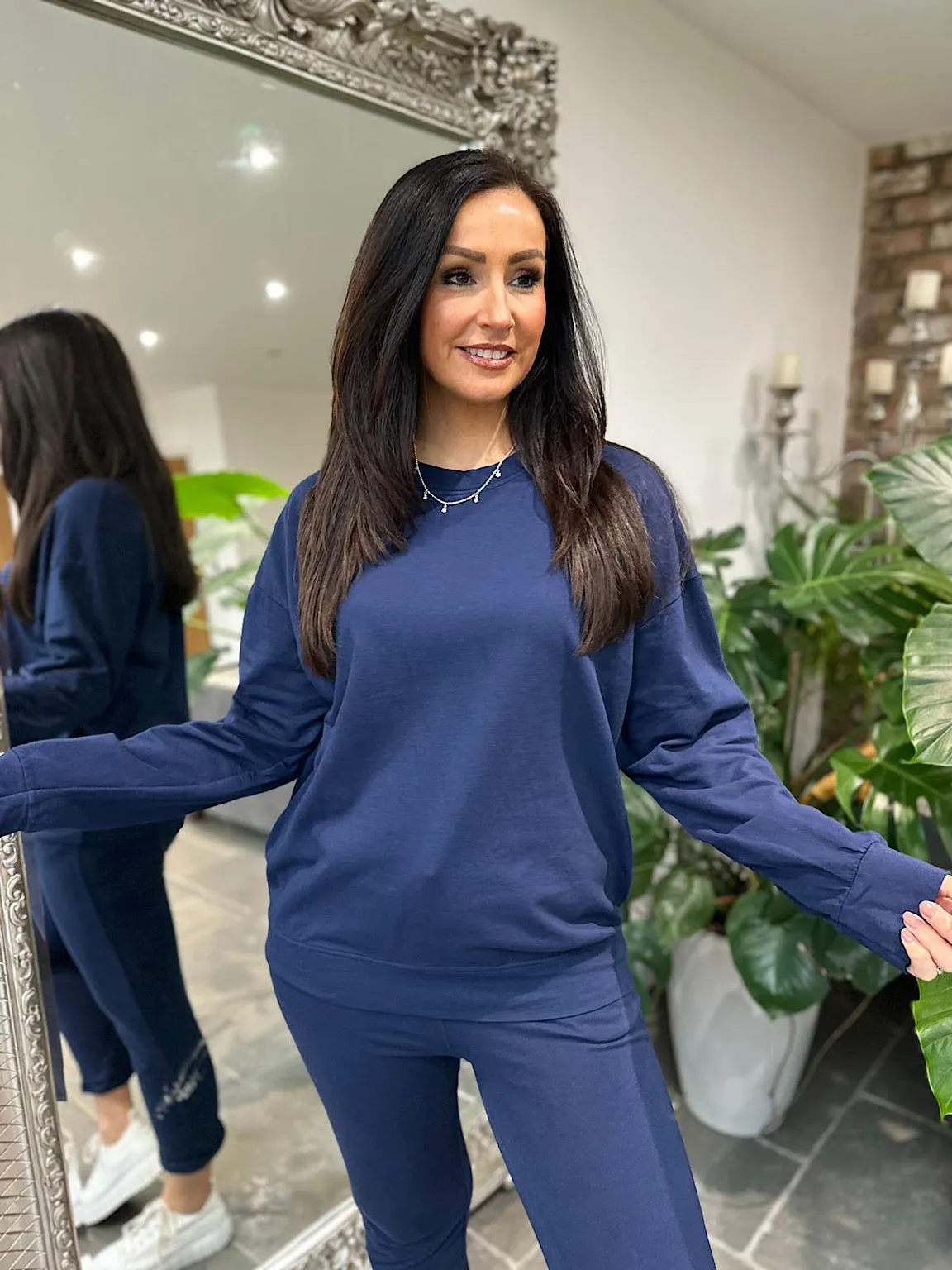 Reema Navy Blue Sweatshirt