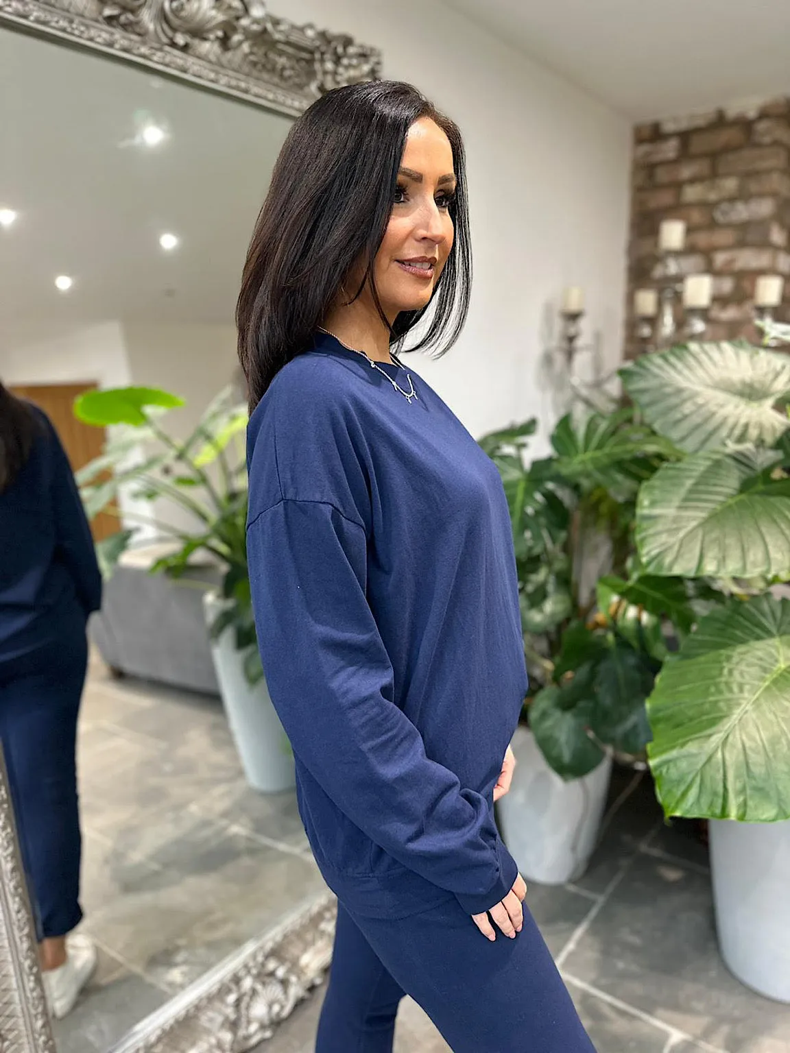 Reema Navy Blue Sweatshirt