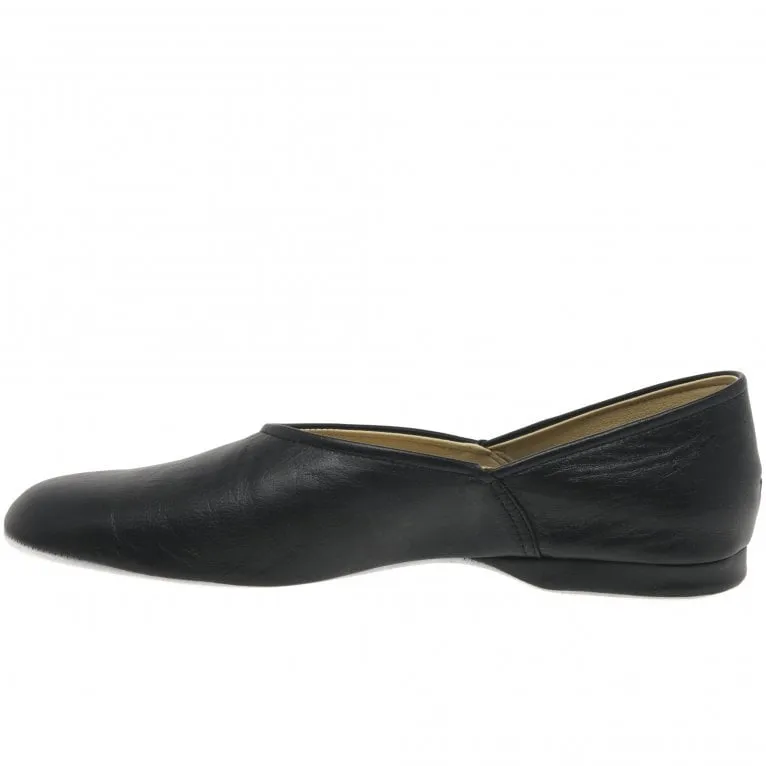 Mens Leather Grecian Comfort Slippers